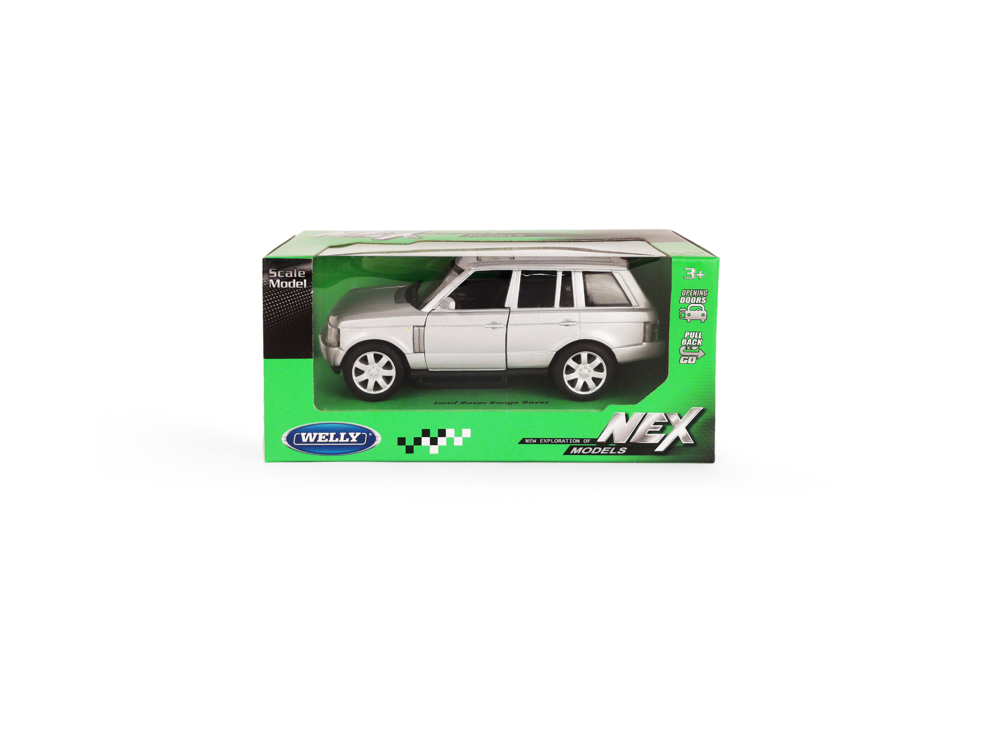 Машинка WELLY 1:33 Range Rover, пруж. мех., цв. в асс.