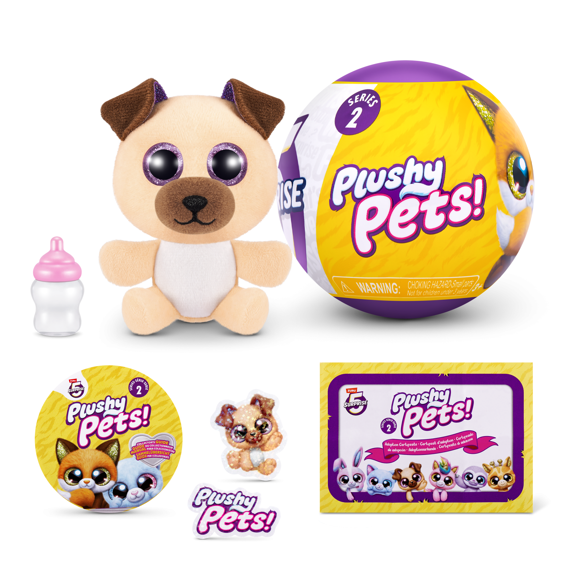 Капсула-сюрприз ZURU 5 Surprise "Плюшевые питомцы" S2 с акс. в асс., дисплей-бокс 12шт.