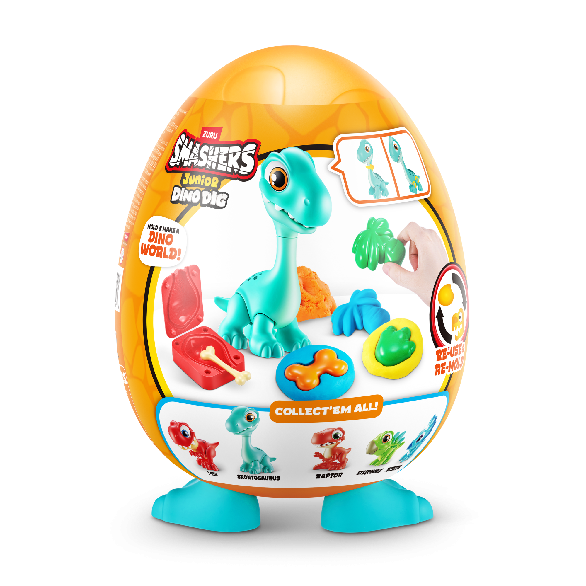 Игрушка ZURU Smashers Junior "Дино-раскопки"