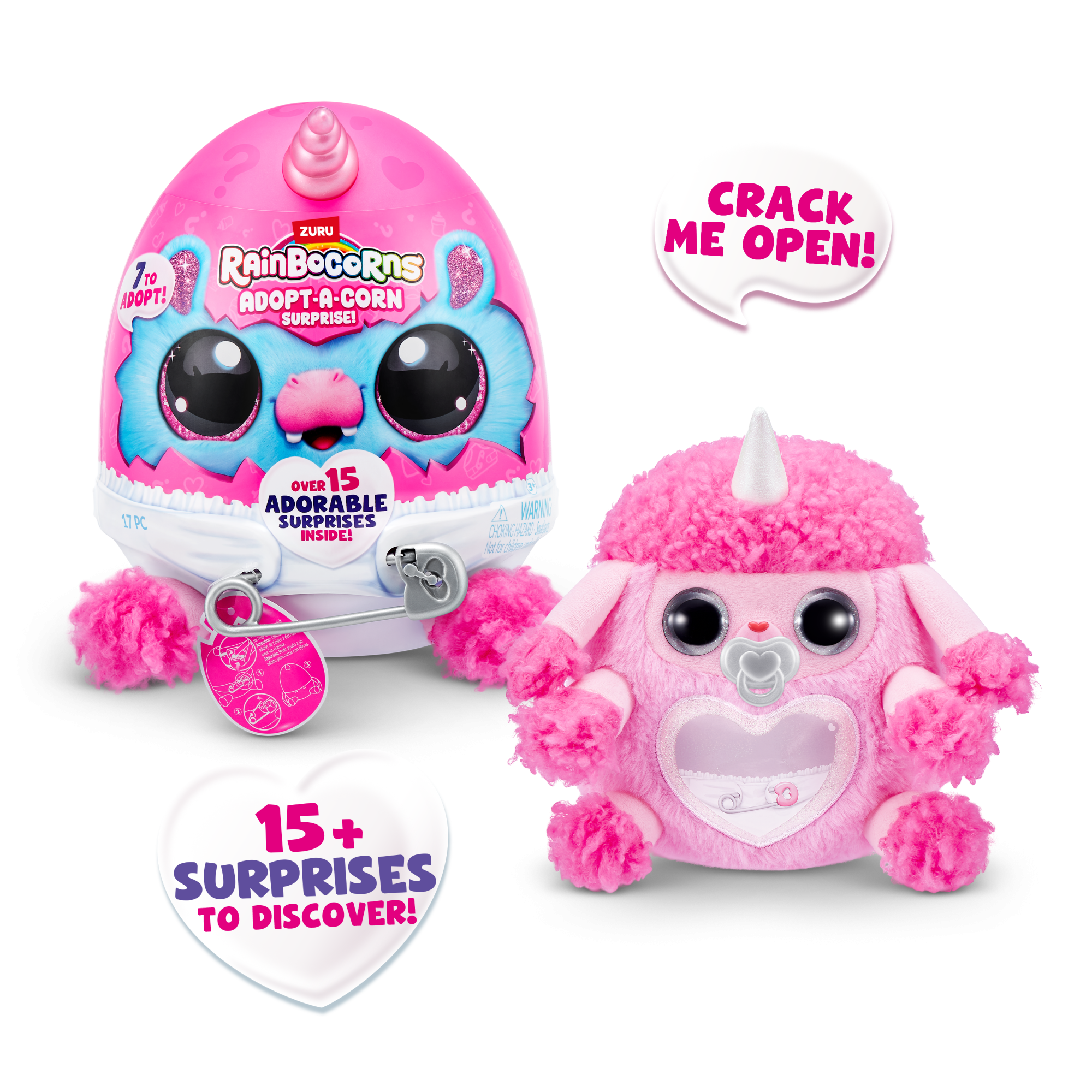 Игровой набор-сюрприз ZURU Rainbocorns Adopt-a-corn  S1 с акс. в асс., малый Игровой набор-сюрприз ZURU Rainbocorns Adopt-a-corn  S1 с акс. в асс., малый