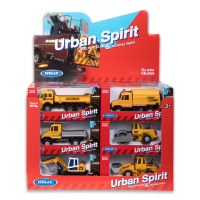 Строительная техника WELLY, 11 см, в асс., дисплей-бокс 24 шт.