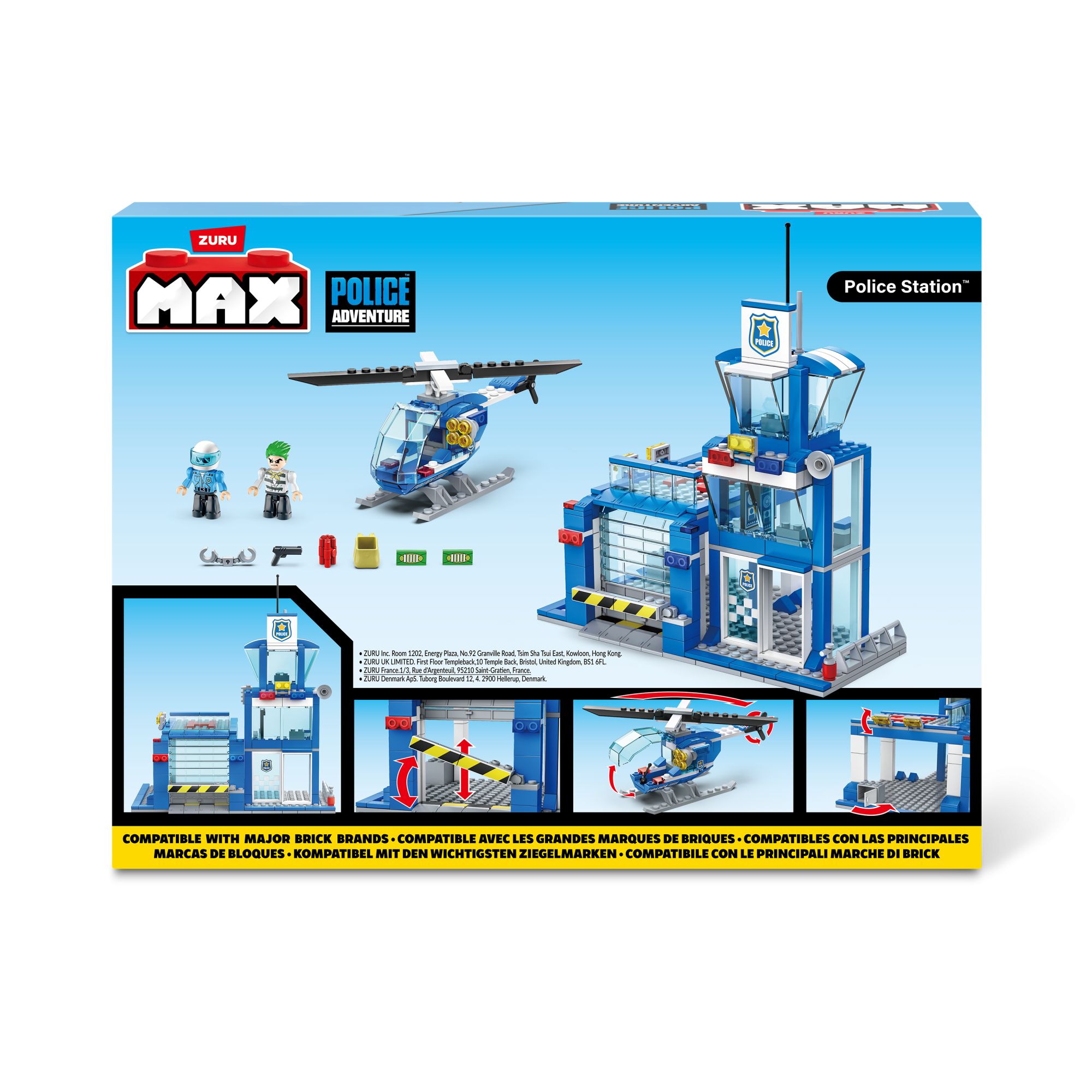 Конструктор ZURU MAX "Городские приключения" Полицейский участок S1, 321 дет.
