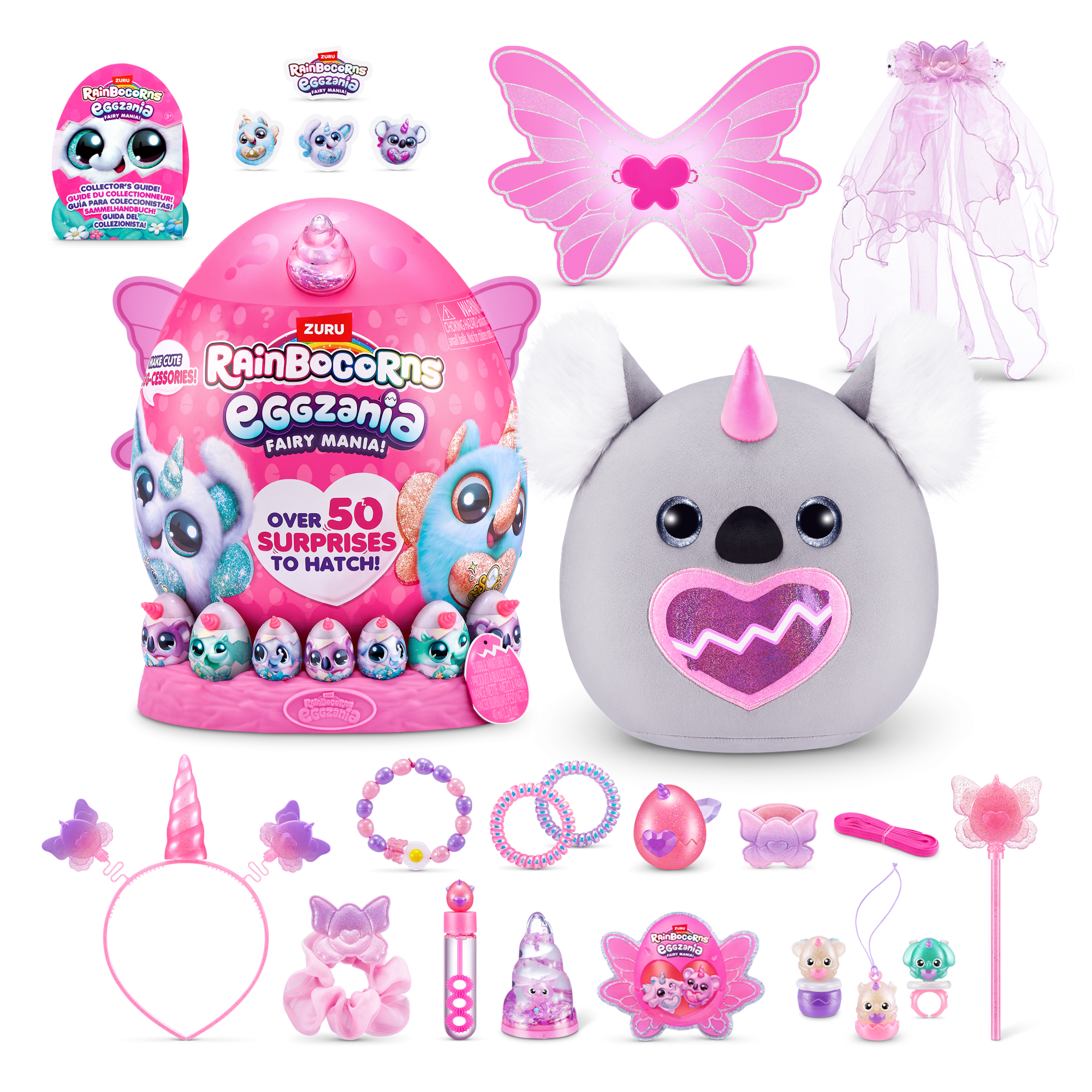 Игровой набор-сюрприз ZURU Rainbocorns Eggzania Fairy Mania S1 с акс. в асс., большой