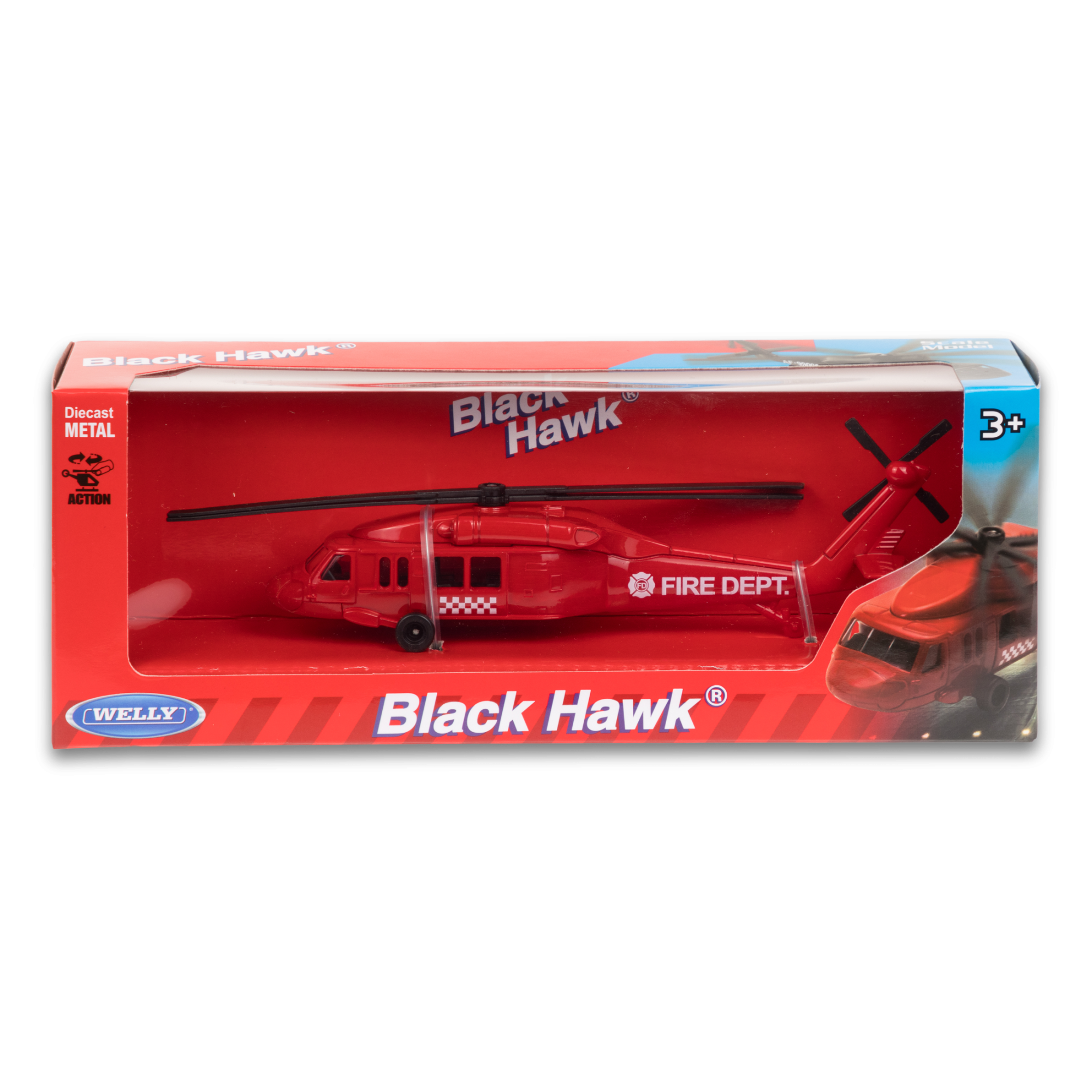 Вертолет WELLY Черный Ястреб, 21,5 см, цвет в асс.