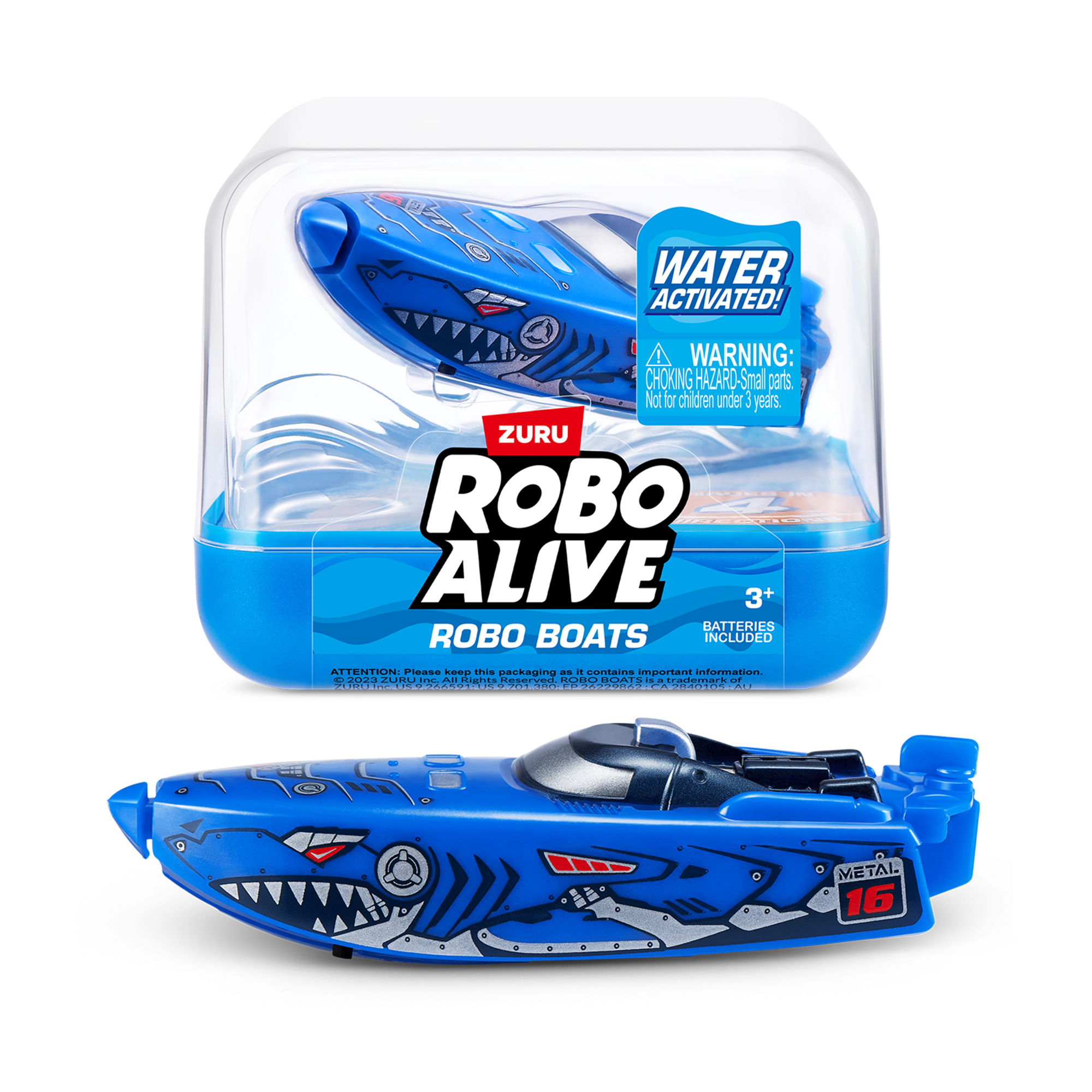 Игрушка ZURU ROBO ALIVE Robo Boats плавающий катер, в асс.