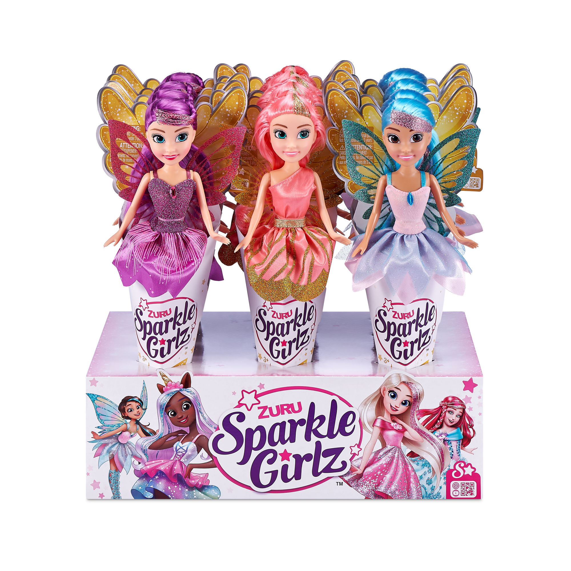 Кукла ZURU Sparkle Girlz "Фея" в асс., дисплей-бокс 12шт.