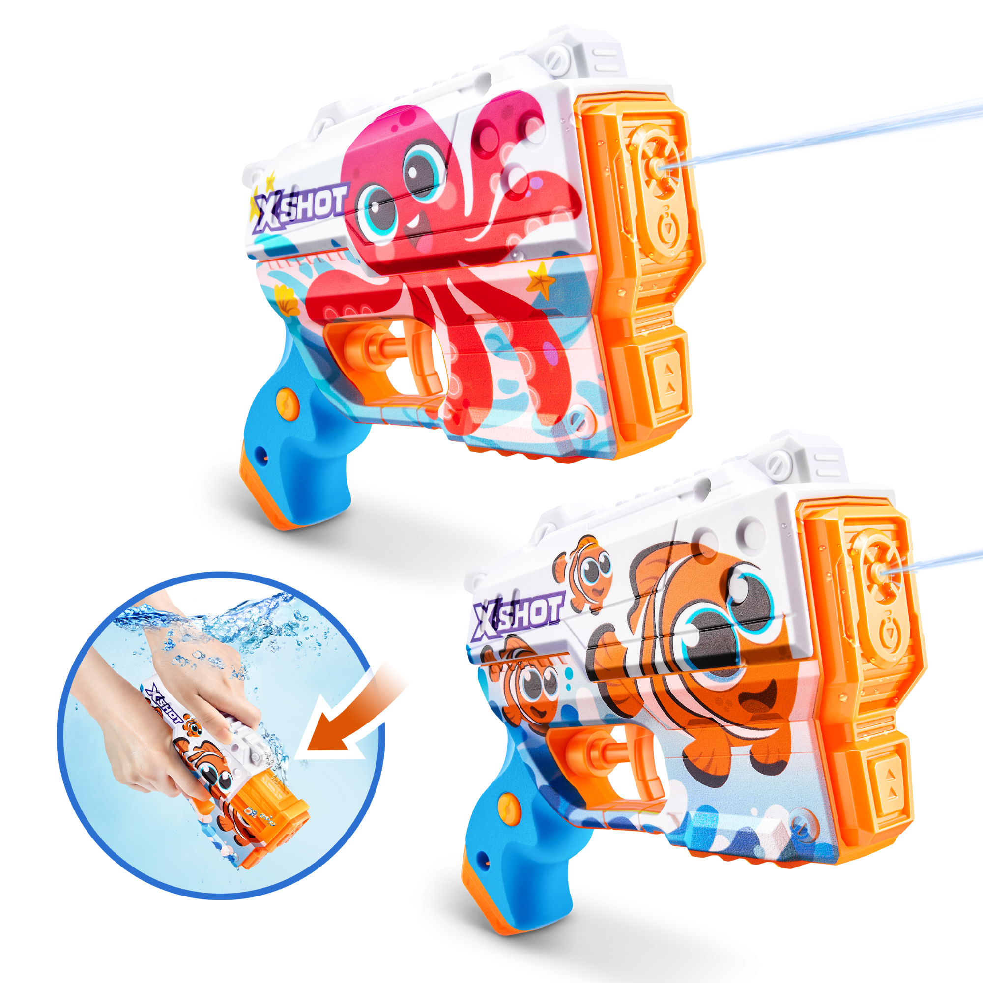 Бластер водный ZURU X-Shot Water FAST-FILL Прескул ДУО (2 бластера)