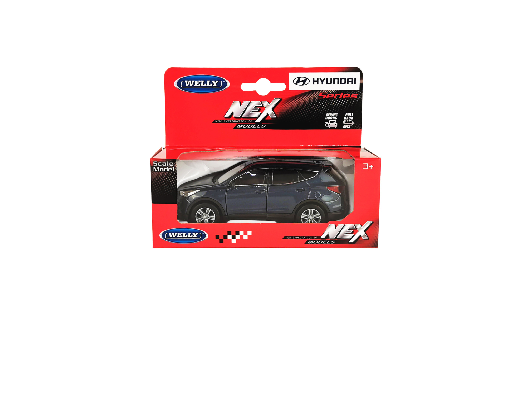 Машинка WELLY 1:38 Hyundai Santa Fe, пруж. мех., цв. в асс.