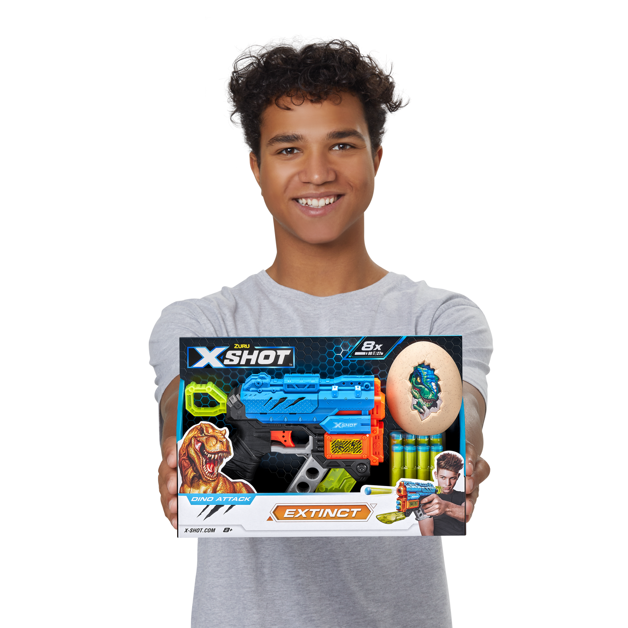 Игровой набор ZURU X-Shot DINO ATTACK Экстинкт (бластер, 1 мишень, 8 снарядов)