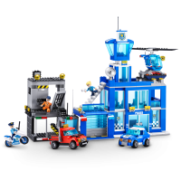 Конструктор ZURU MAX "Городские приключения" Полицейский участок S1, 889 дет.