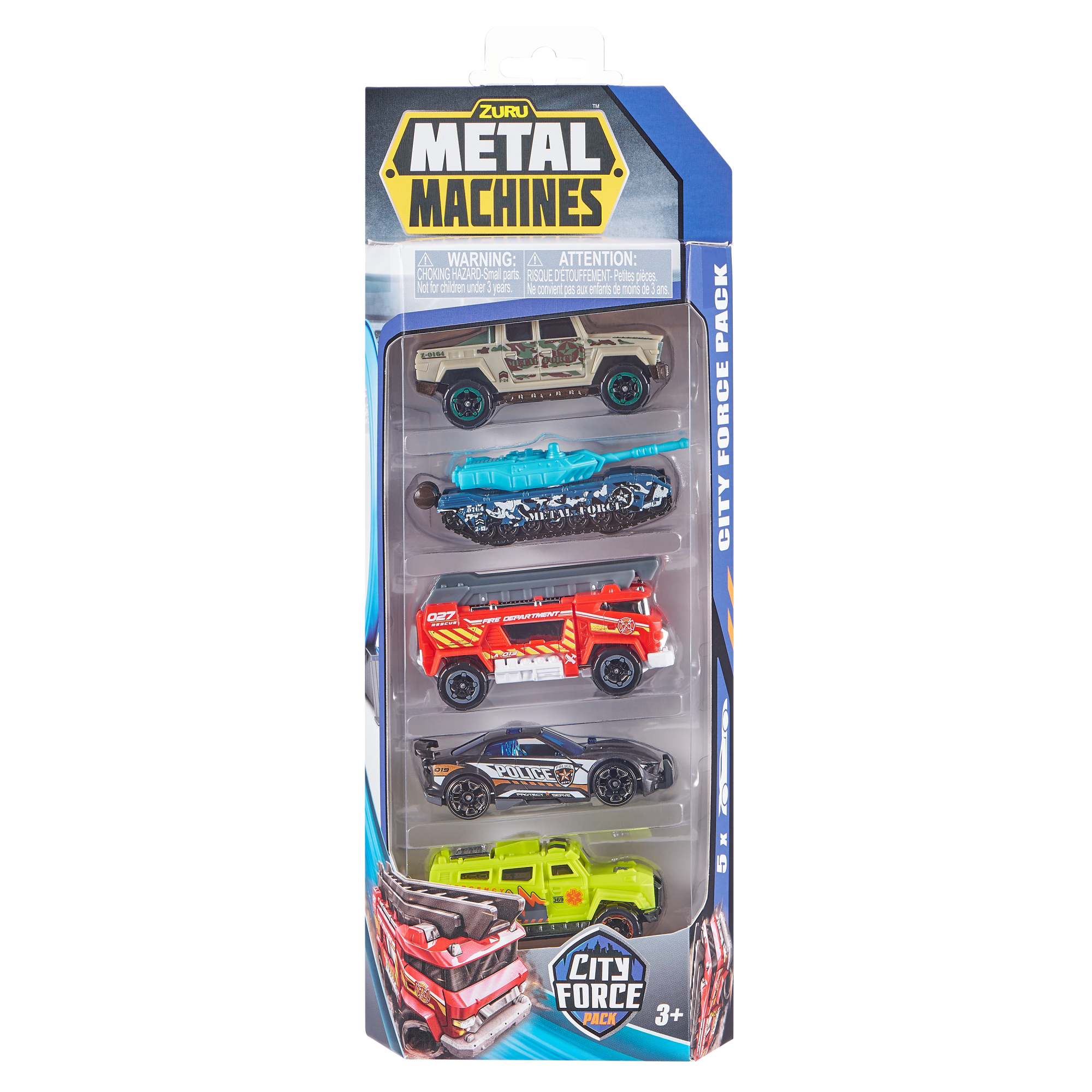 Набор машинок ZURU Metal Machines City Force в асс., 5шт. Набор машинок ZURU Metal Machines City Force в асс., 5шт.