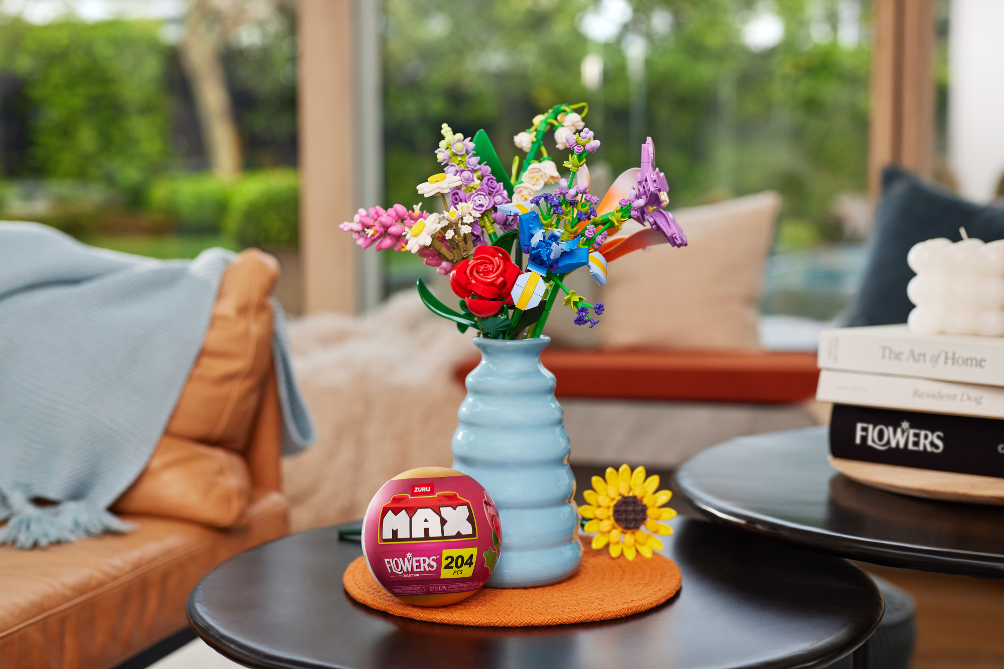 Игровой набор конструктор ZURU MAX Premium Flowers Building Bricks Collection (до 243 деталей)