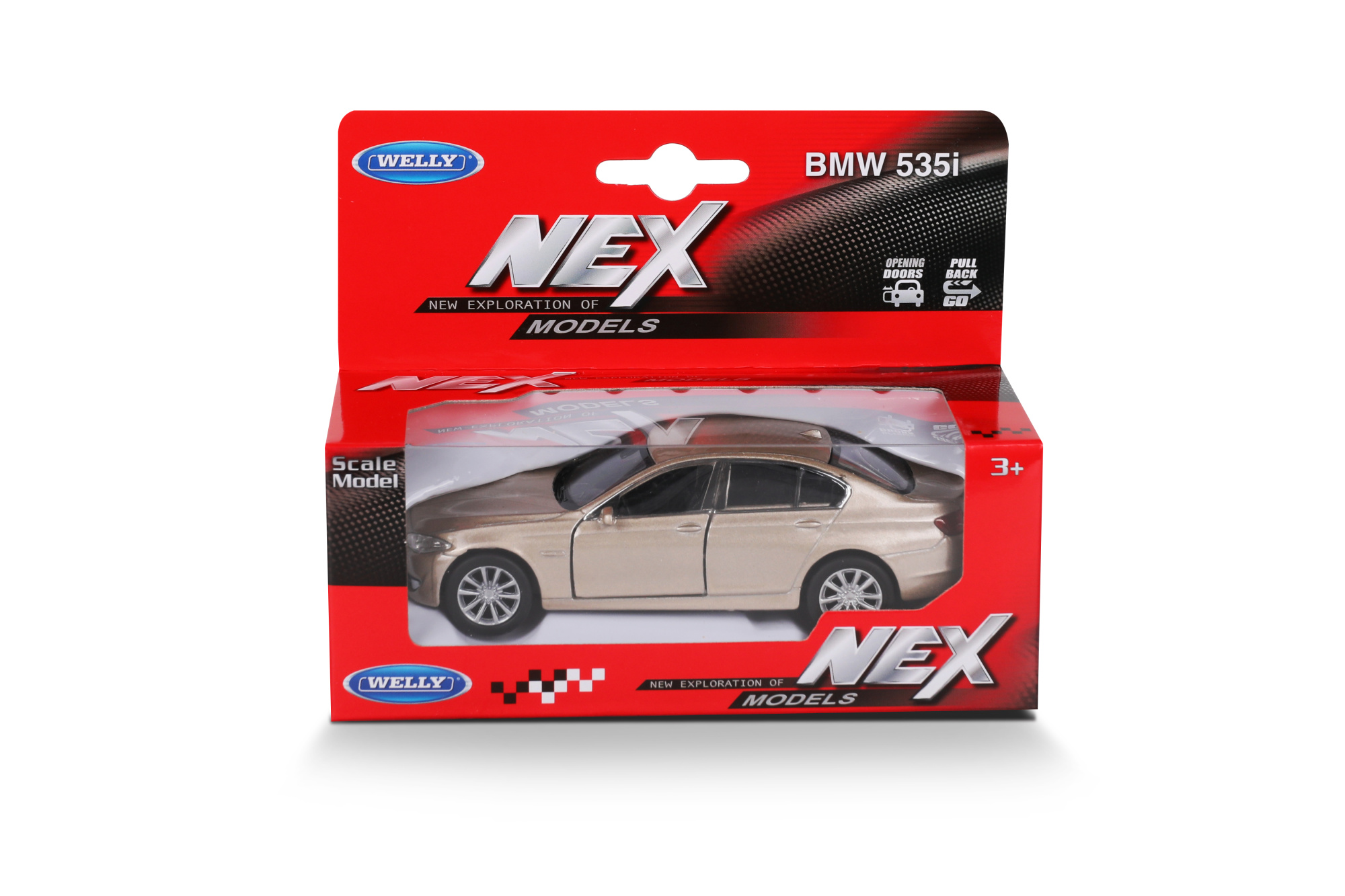 Машинка WELLY 1:38 BMW 535i, пруж. мех., цвет в асс.