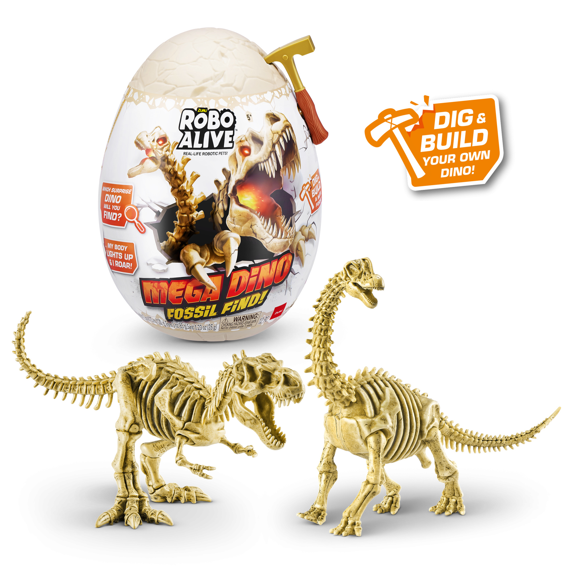 ZURU Robo Alive интерактивный Дино-раскопки Мега, игрушка-сюрприз