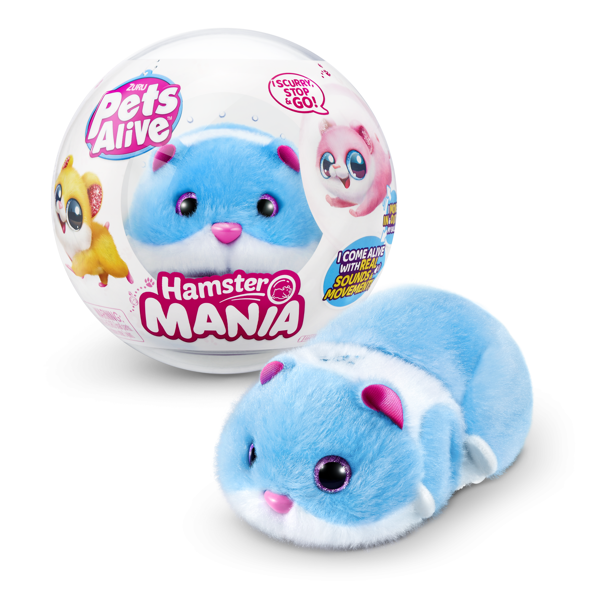 Игрушка ZURU Pets Alive Хомячок в асс., дисплей-бокс 11шт. Игрушка ZURU Pets Alive Хомячок в асс., дисплей-бокс 11шт.