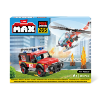 Конструктор ZURU MAX "Городские приключения" Пожарная часть S1, 265 дет.