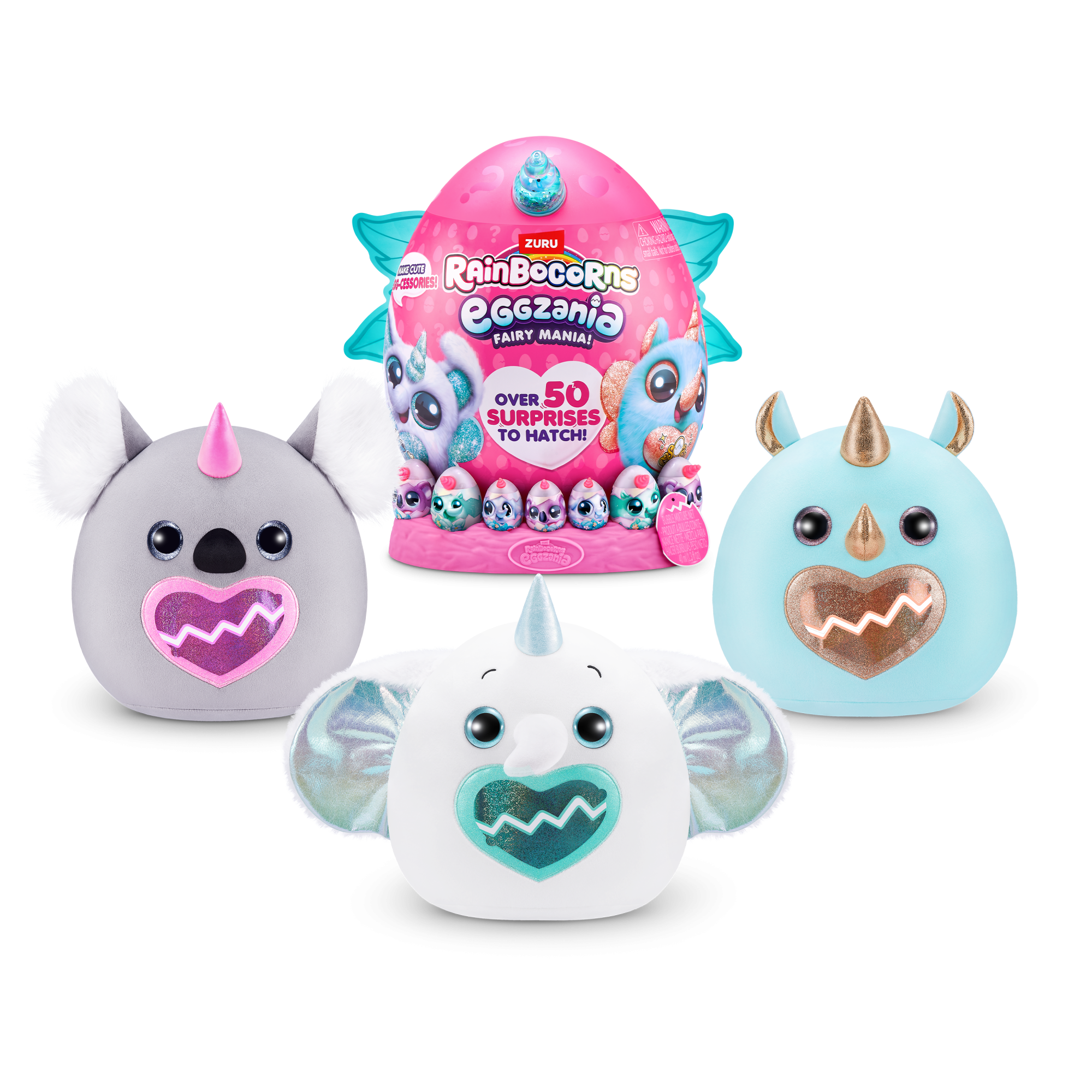 Игровой набор-сюрприз ZURU Rainbocorns Eggzania Fairy Mania S1 с акс. в асс., большой