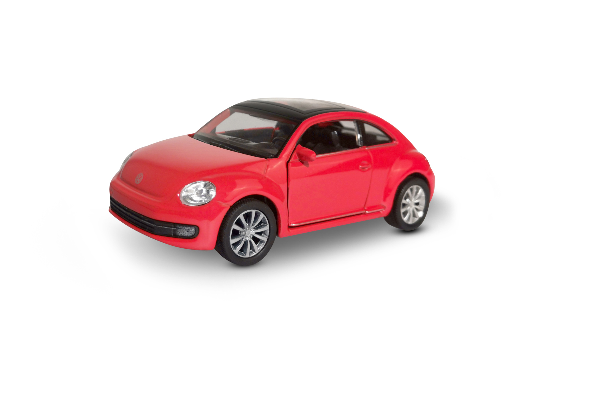 Машинка WELLY 1:38 Volkswagen Beetle, пруж. мех., цвет в асс.