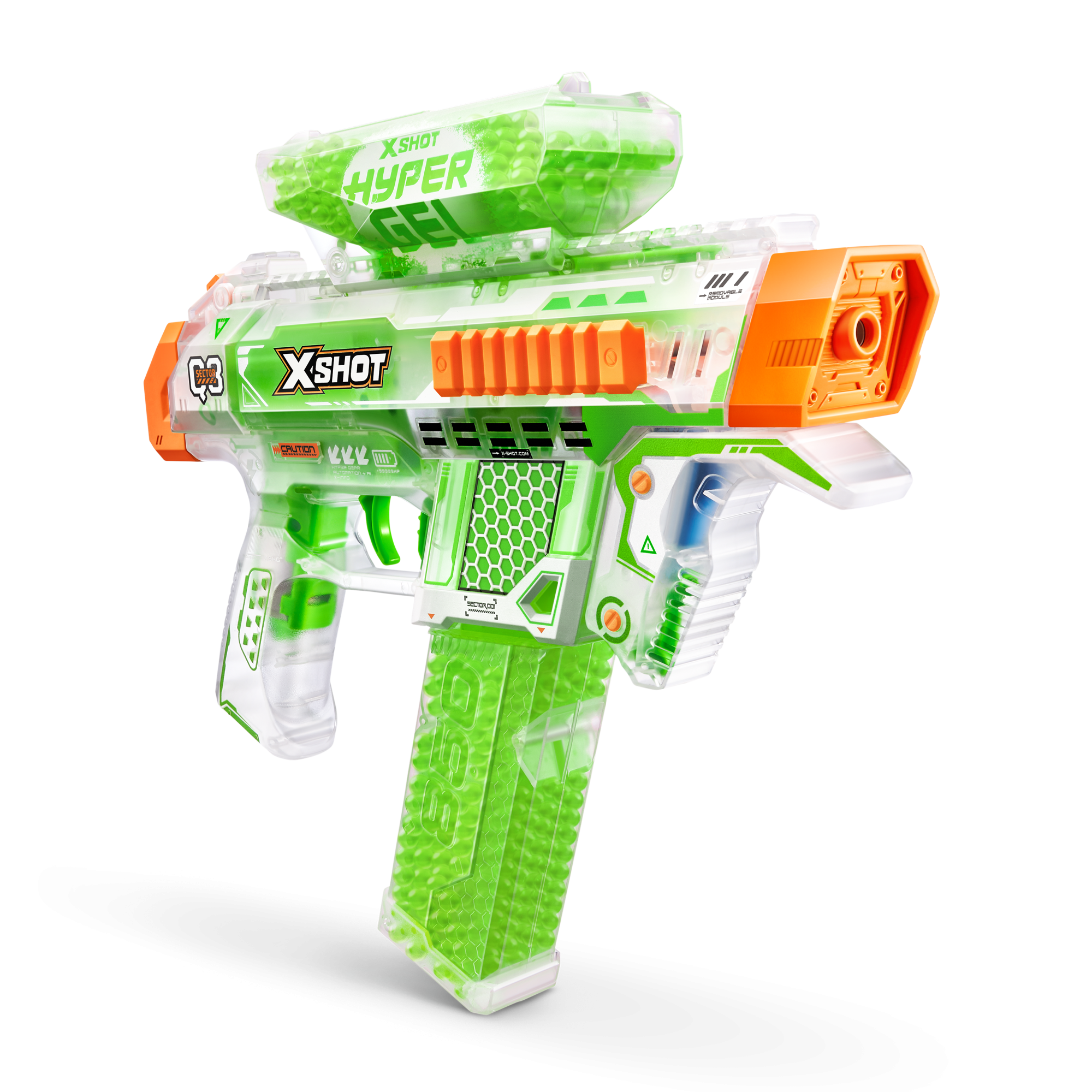 Игровой набор ZURU X-Shot HYPERGEL GLOW IN THE DARK Найтстрайкер (бластер, 5000 сн.-гр., з