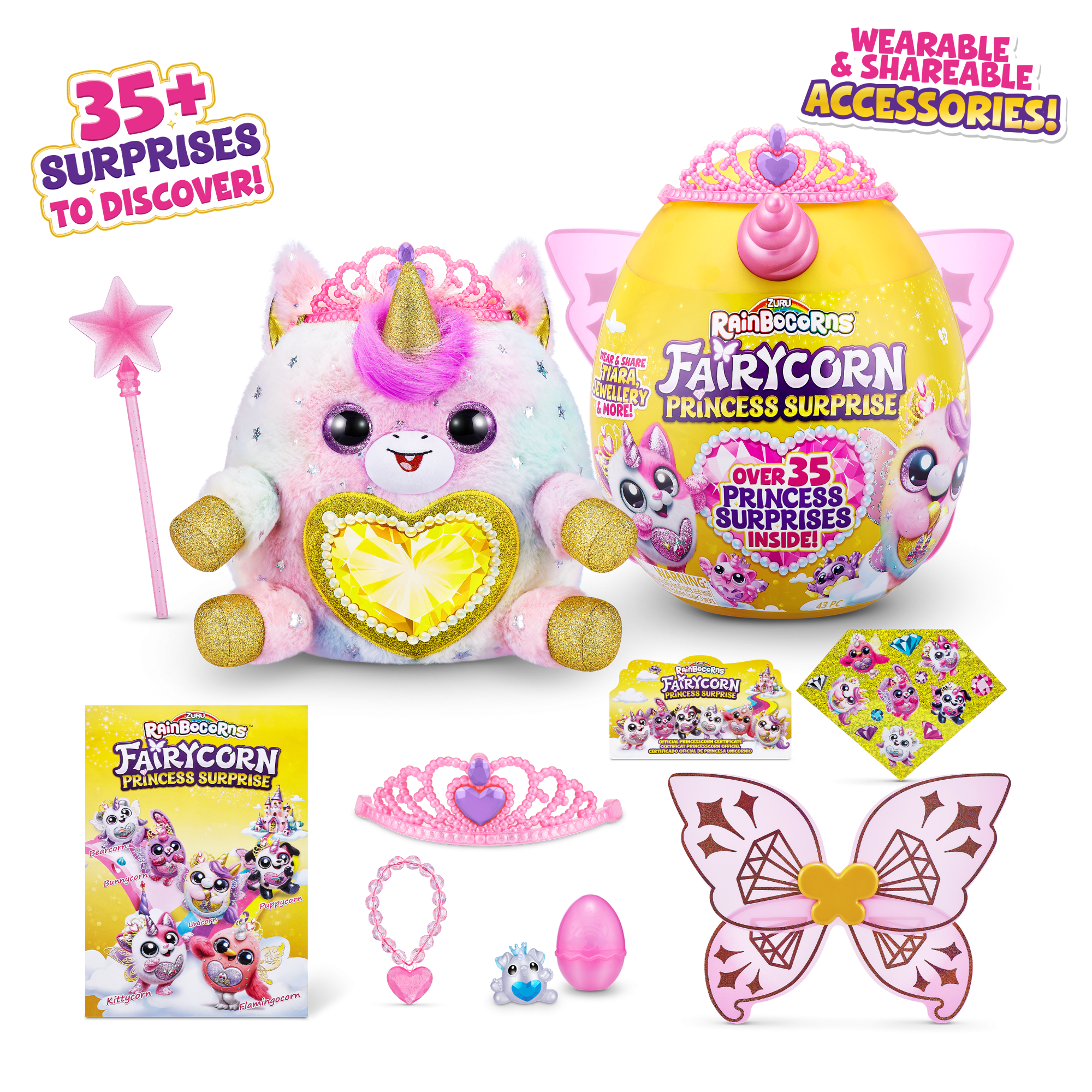 Игровой набор-сюрприз ZURU Rainbocorns Fairycorn Princess S6 с акс. в асс.