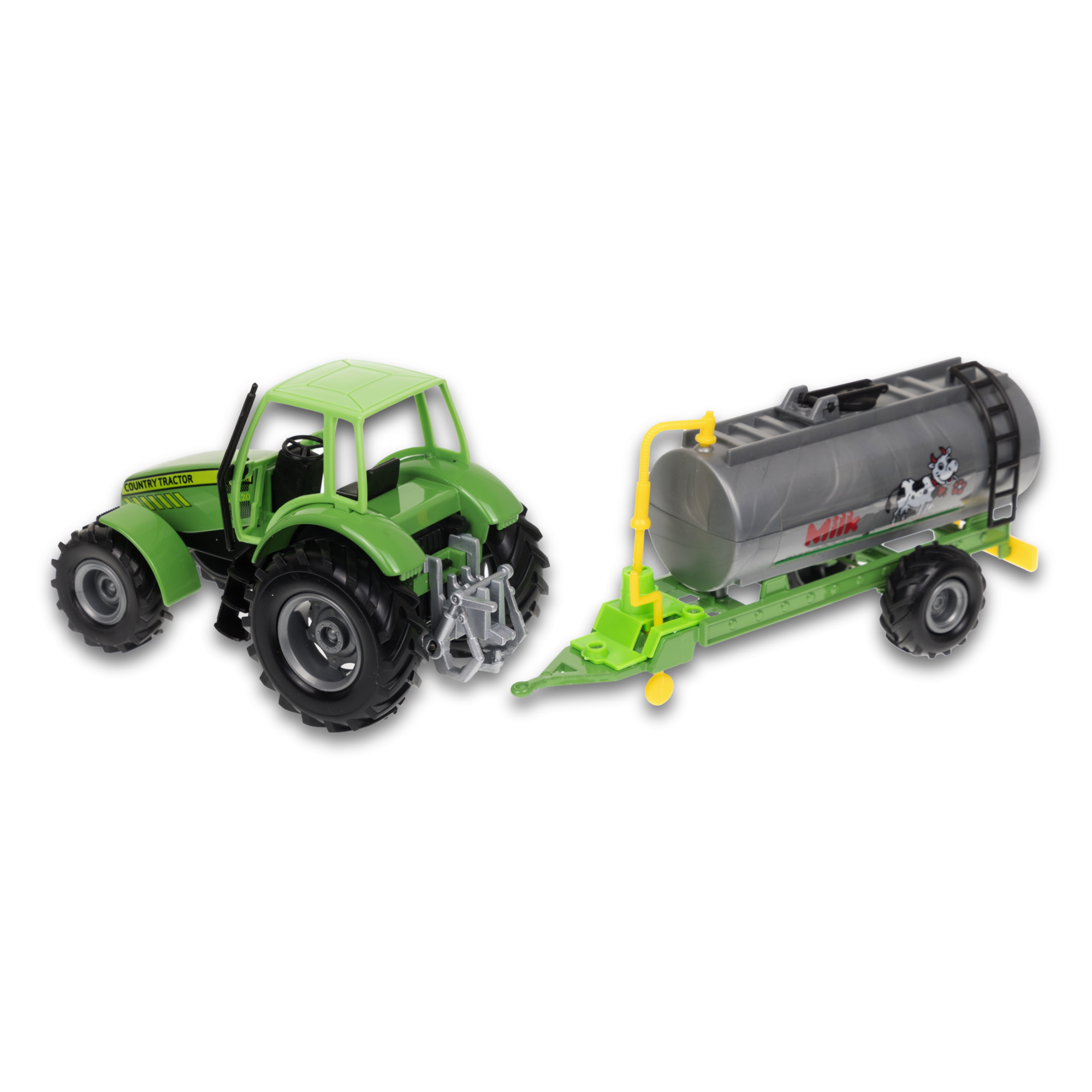 Трактор WELLY с цистерной, 16 см, инерц. мех., зеленый Трактор WELLY с цистерной, 16 см, инерц. мех., зеленый