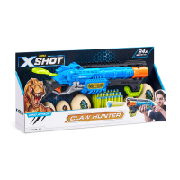 Игровой набор ZURU X-Shot DINO ATTACK Кло Хантер (бластер, 6 мишеней, 24 снаряда)