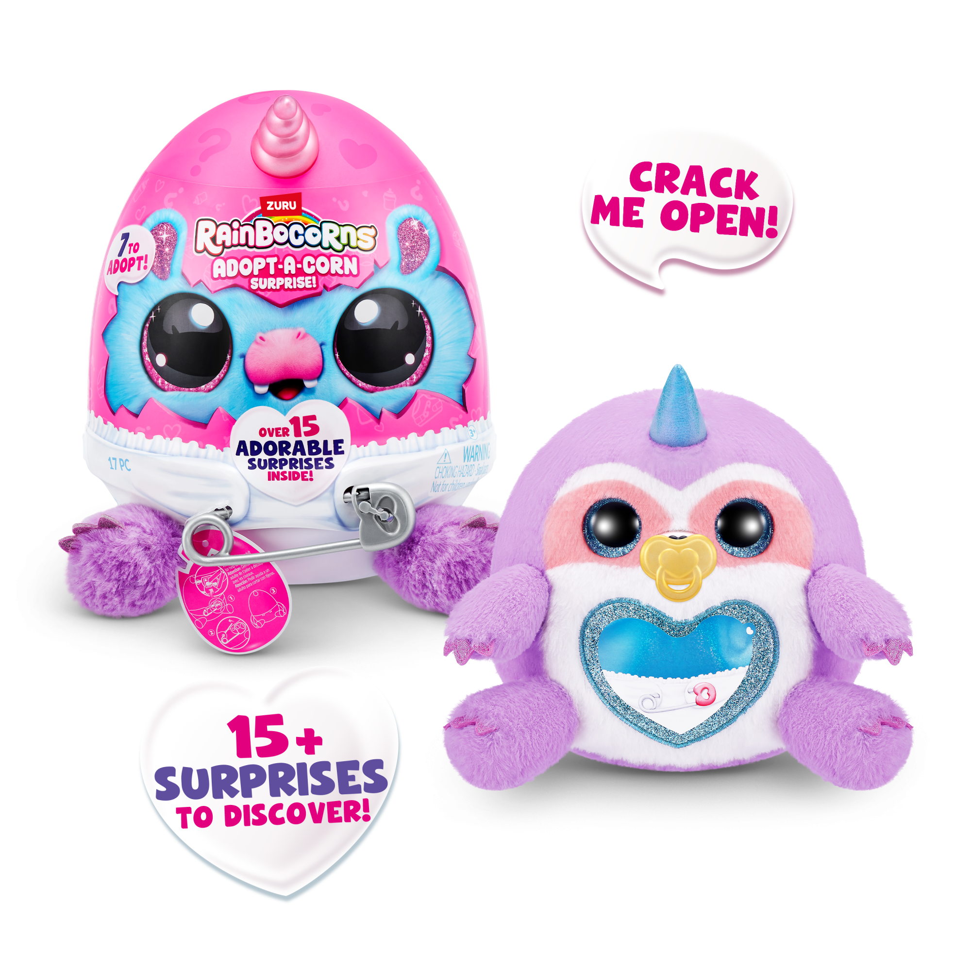 Игровой набор-сюрприз ZURU Rainbocorns Adopt-a-corn  S1 с акс. в асс., малый Игровой набор-сюрприз ZURU Rainbocorns Adopt-a-corn  S1 с акс. в асс., малый