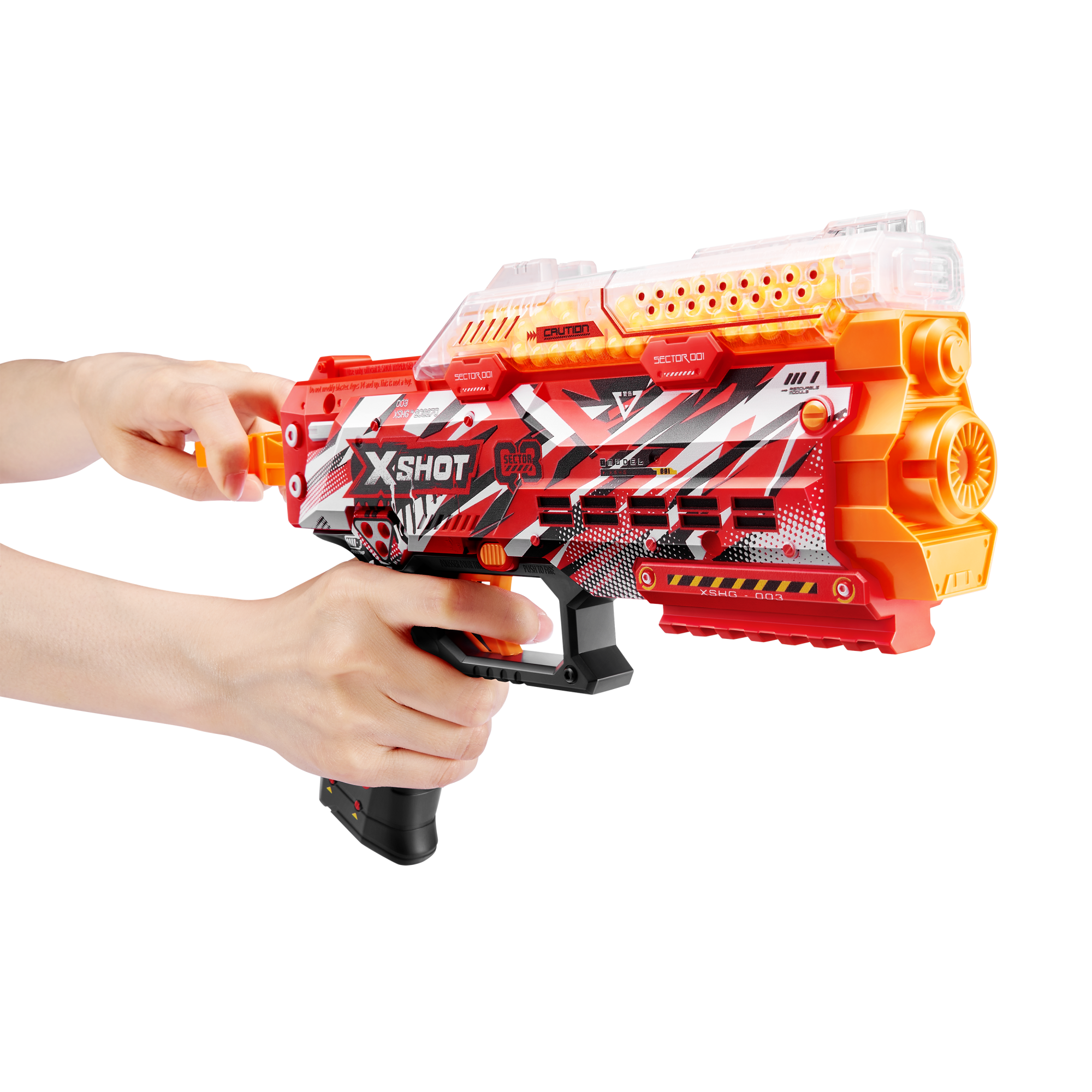 Игровой набор ZURU X-Shot HYPERGEL Стингер (бластер, 3000 снарядов-гранул, защитные очки)