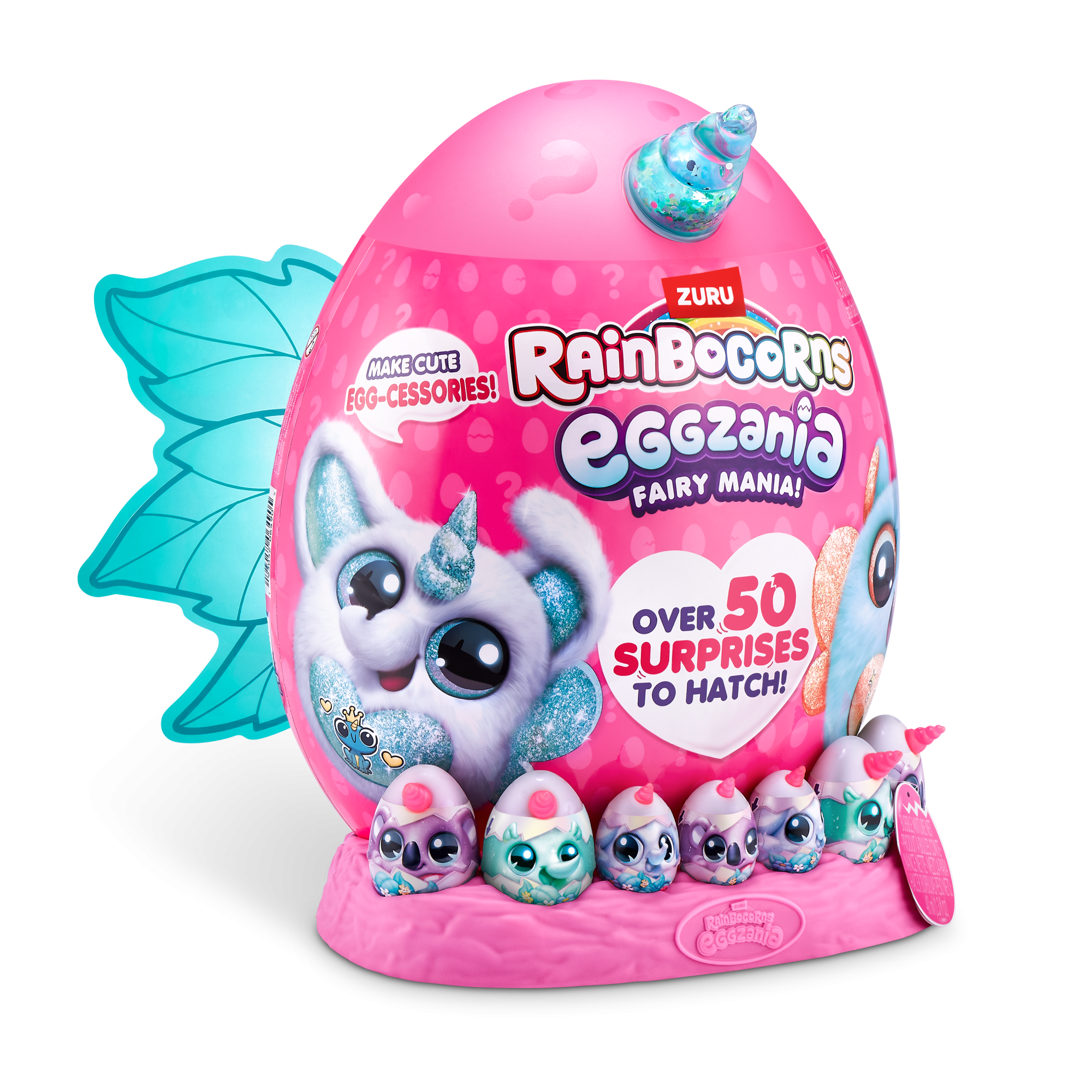 Игровой набор-сюрприз ZURU Rainbocorns Eggzania Fairy Mania S1 с акс. в асс., большой