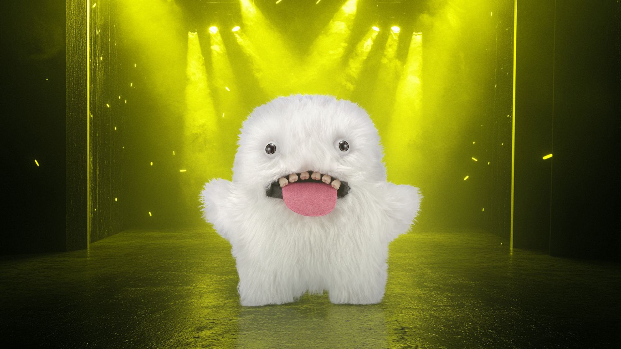 Плюшевая игрушка Zuru Fuggler Glow - Oogah Boogah - White