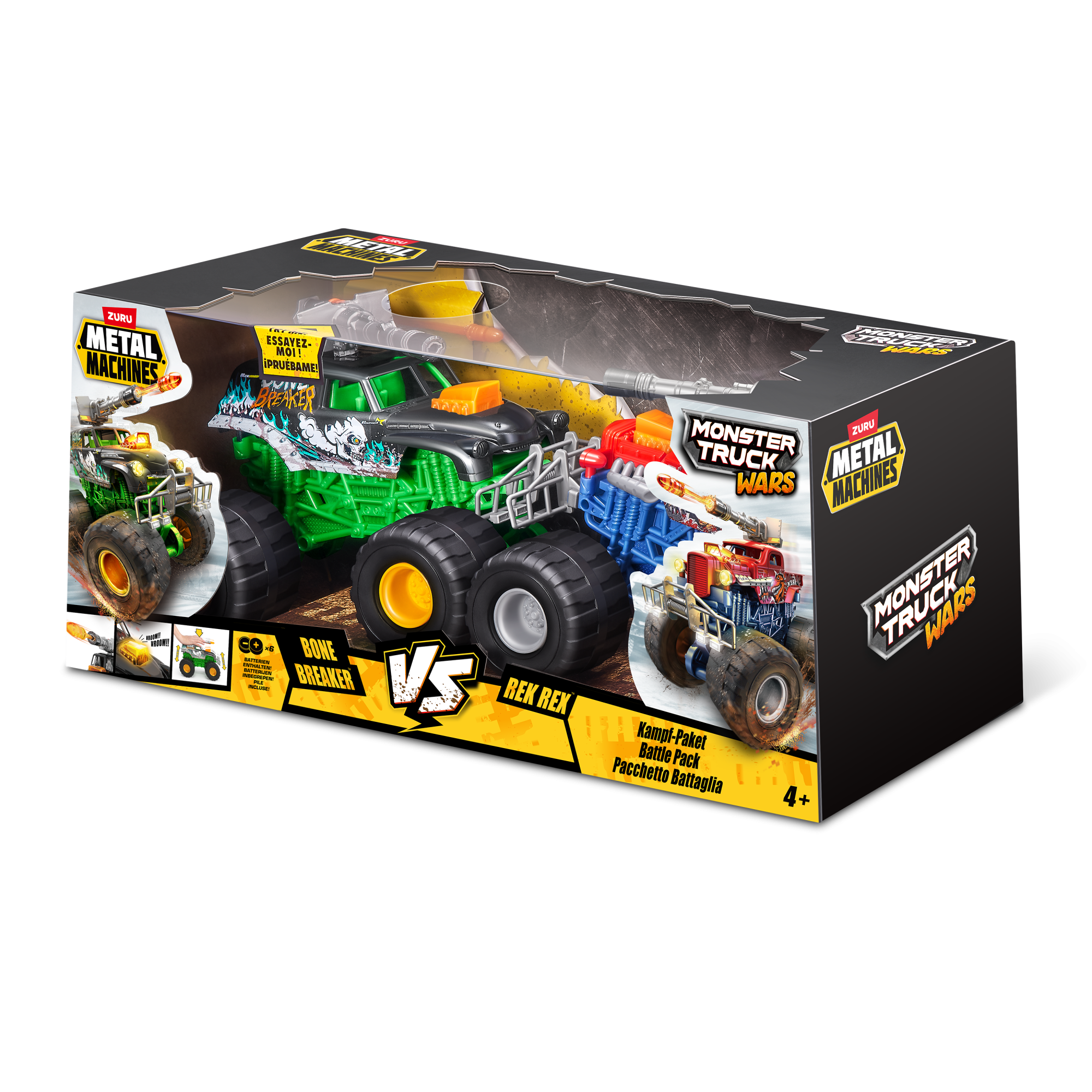 Набор машинок ZURU Metal Machines "Битва монстр-траков", 2шт.