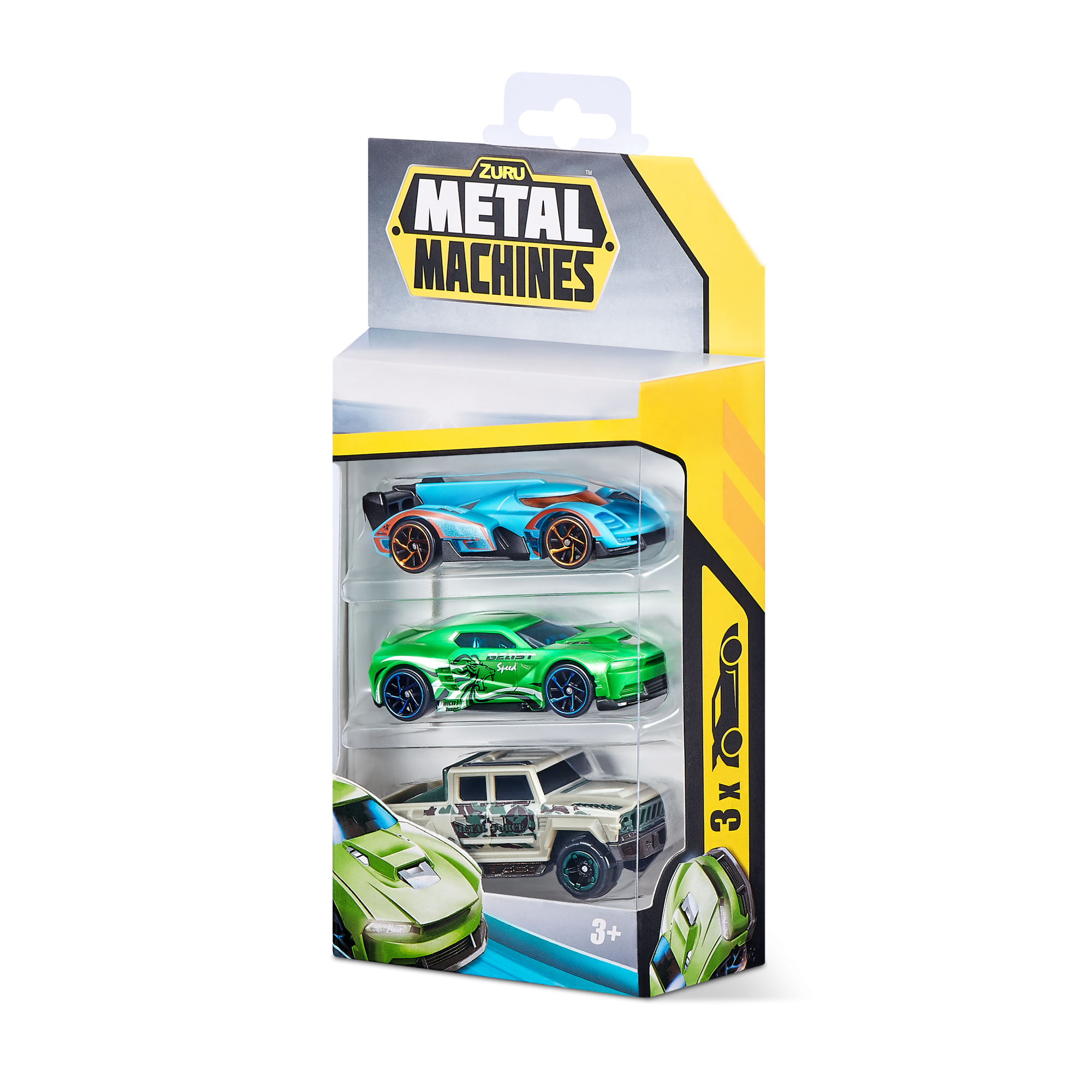 Набор машинок ZURU Metal Machines в асс., 3шт.