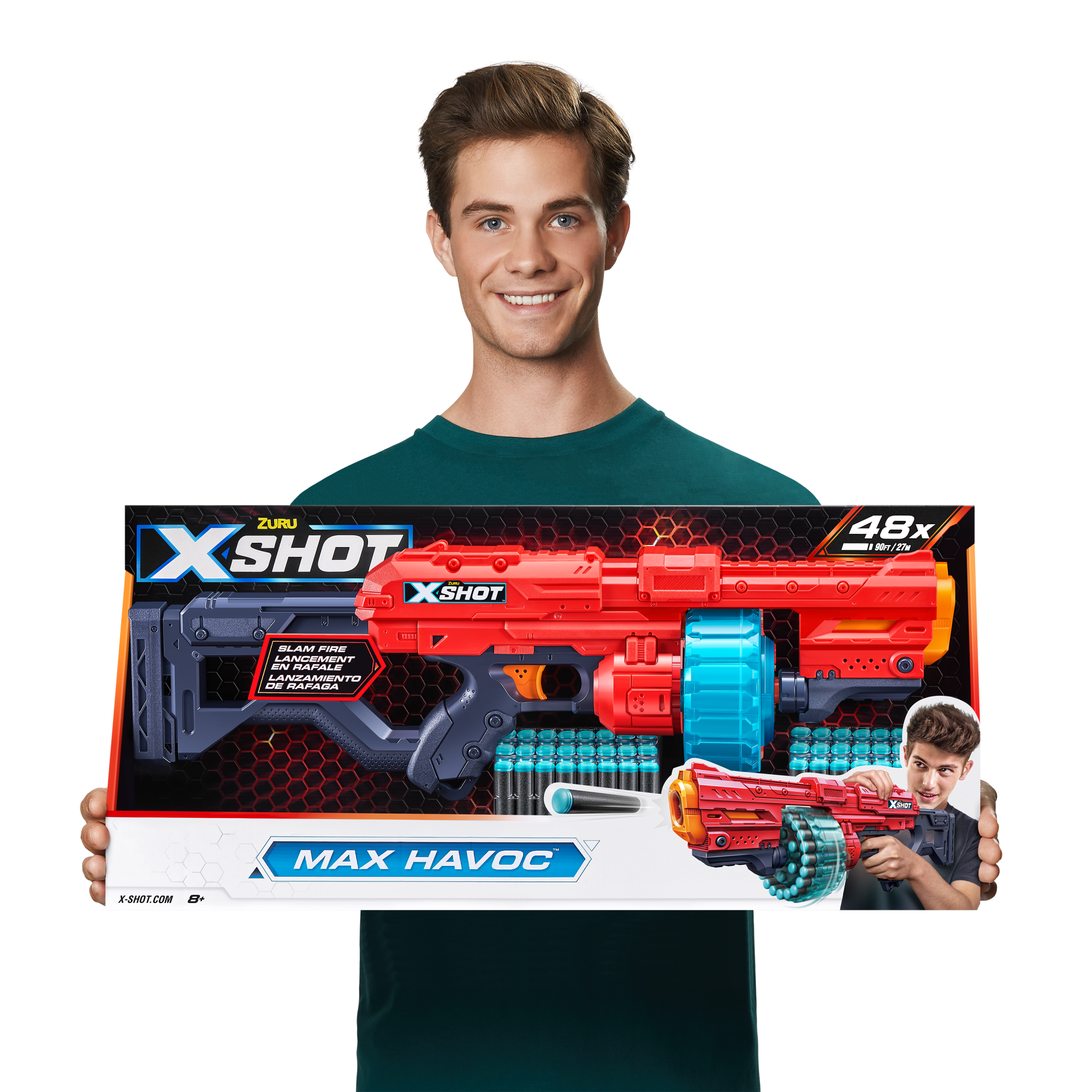 Игровой набор ZURU X-Shot EXCEL Макс Хэйвок (бластер, 48 снарядов)