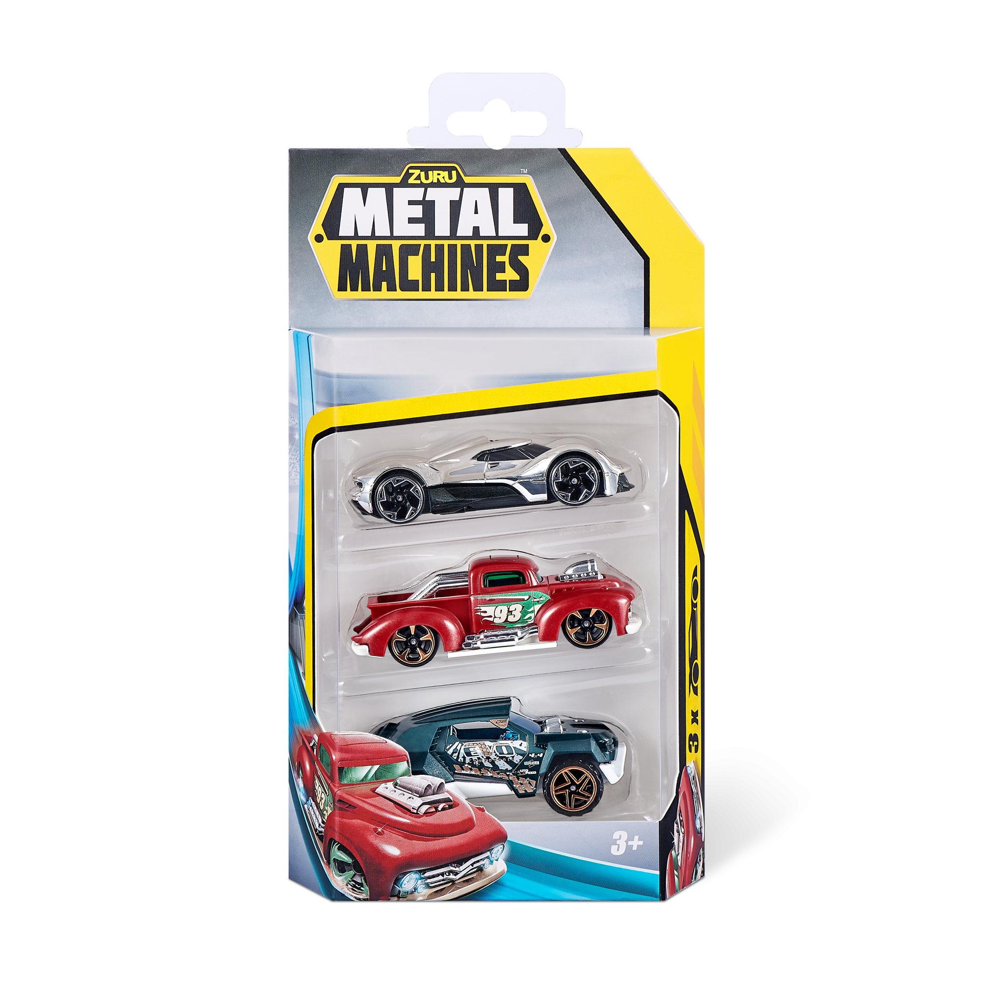 Набор машинок ZURU Metal Machines в асс., 3шт.