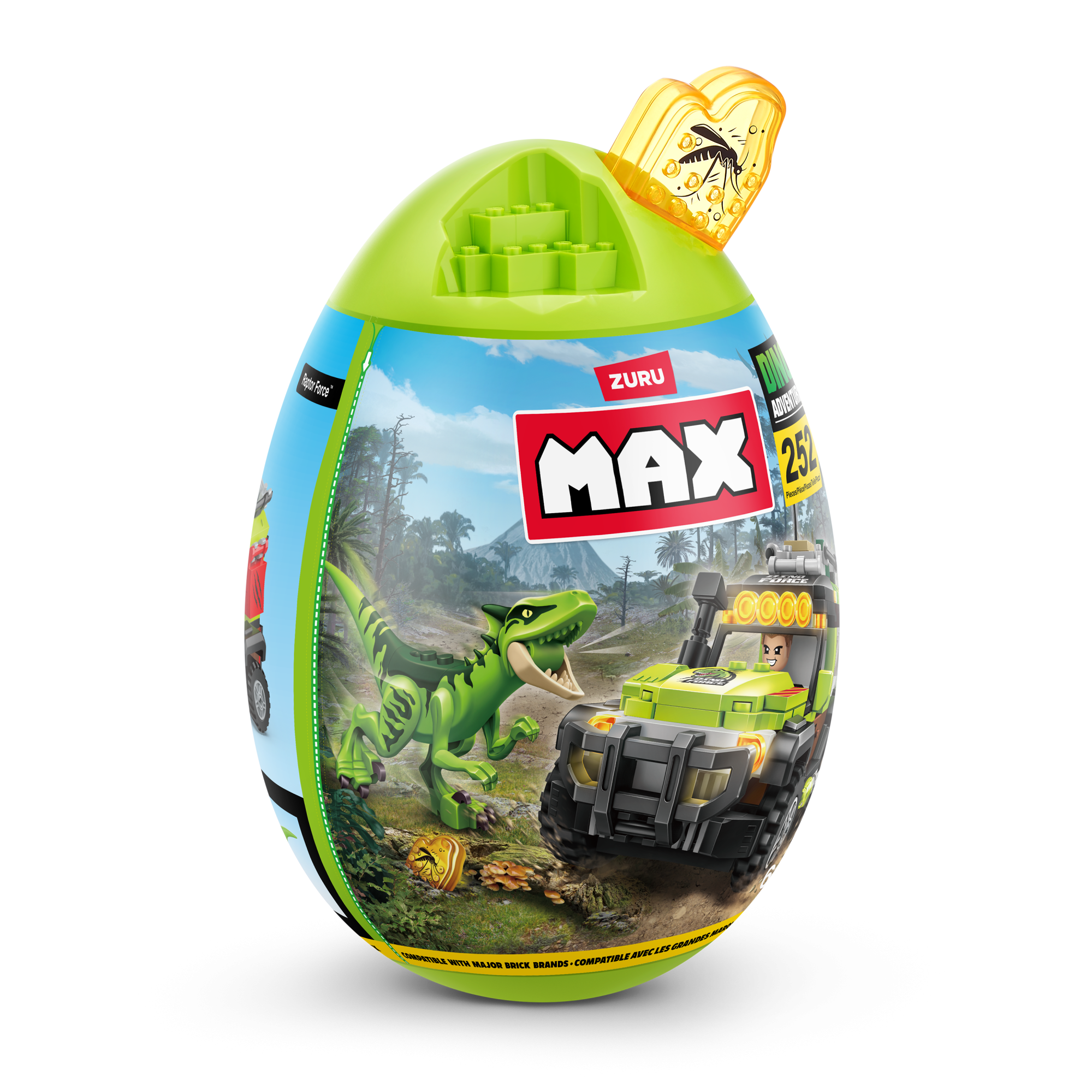 Конструктор ZURU MAX "Дино-Приключения" S1, 252 дет.