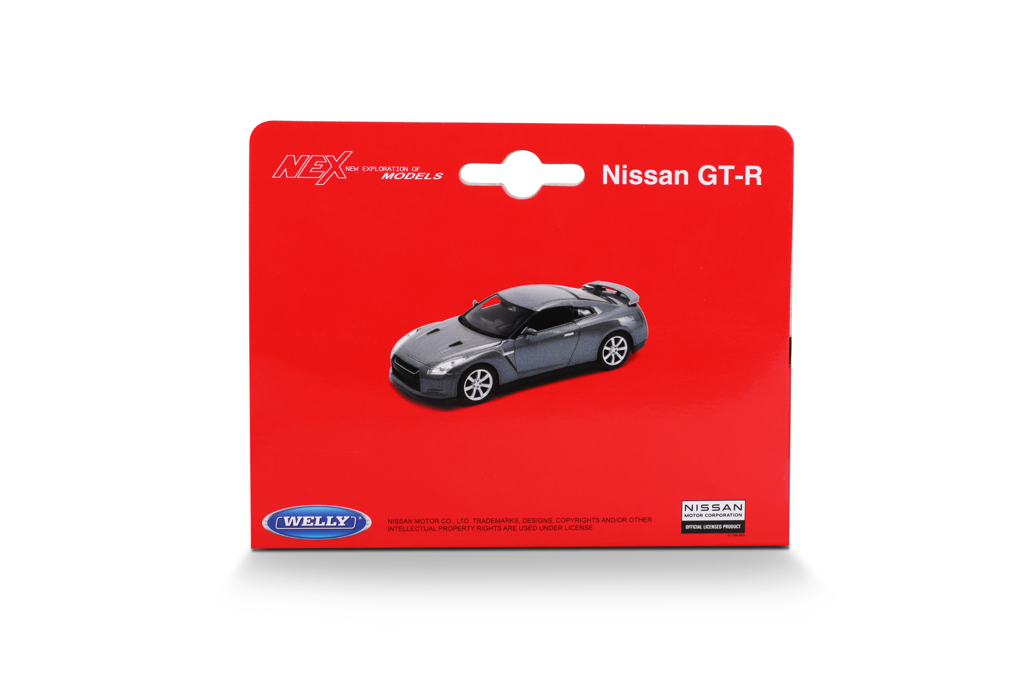 Машинка WELLY 1:38 Nissan GT-R R35, пруж. мех., цвет в асс.