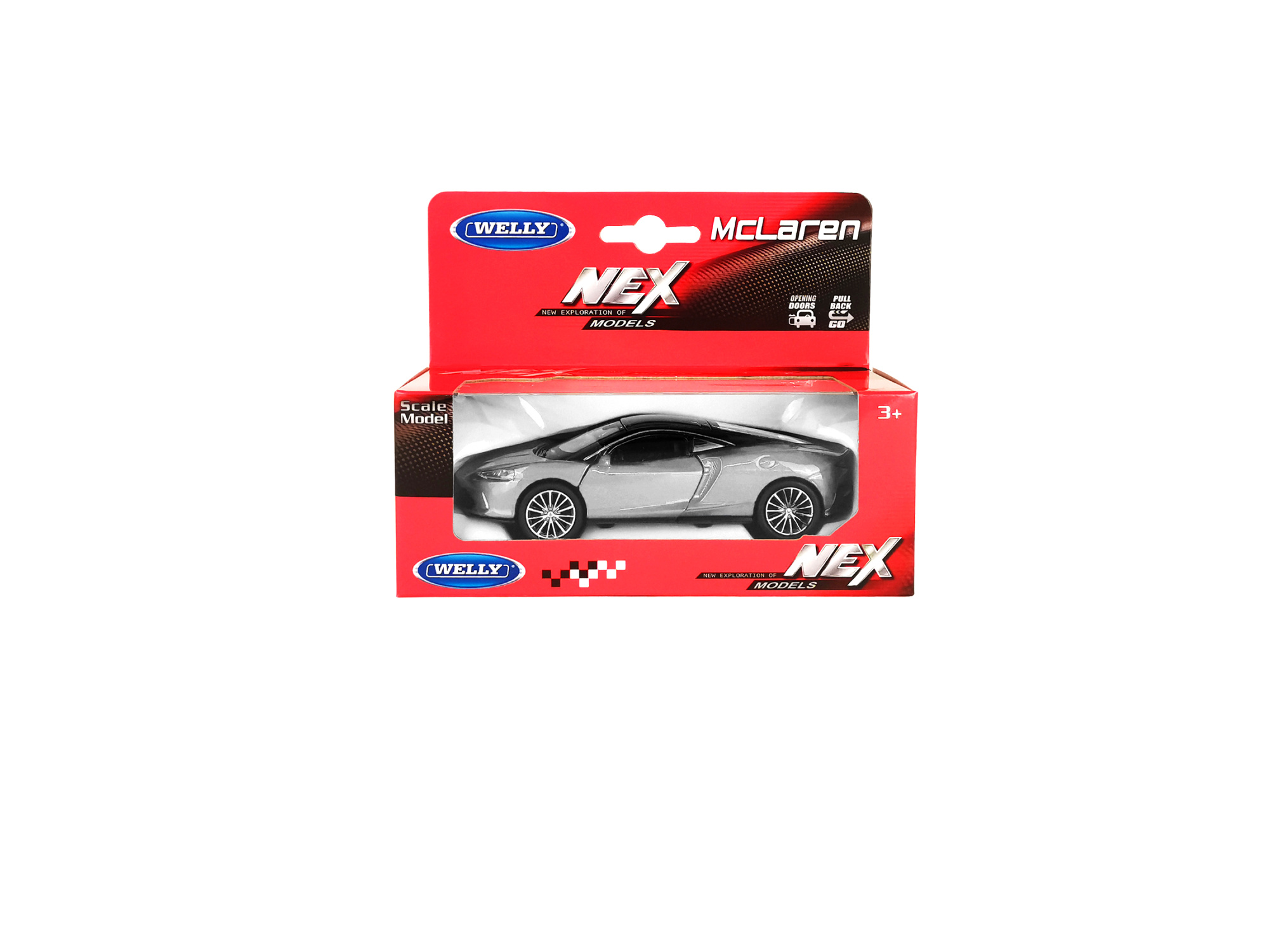Машинка WELLY 1:38 McLaren GT, пруж. мех., цв. в асс. Машинка WELLY 1:38 McLaren GT, пруж. мех., цв. в асс.