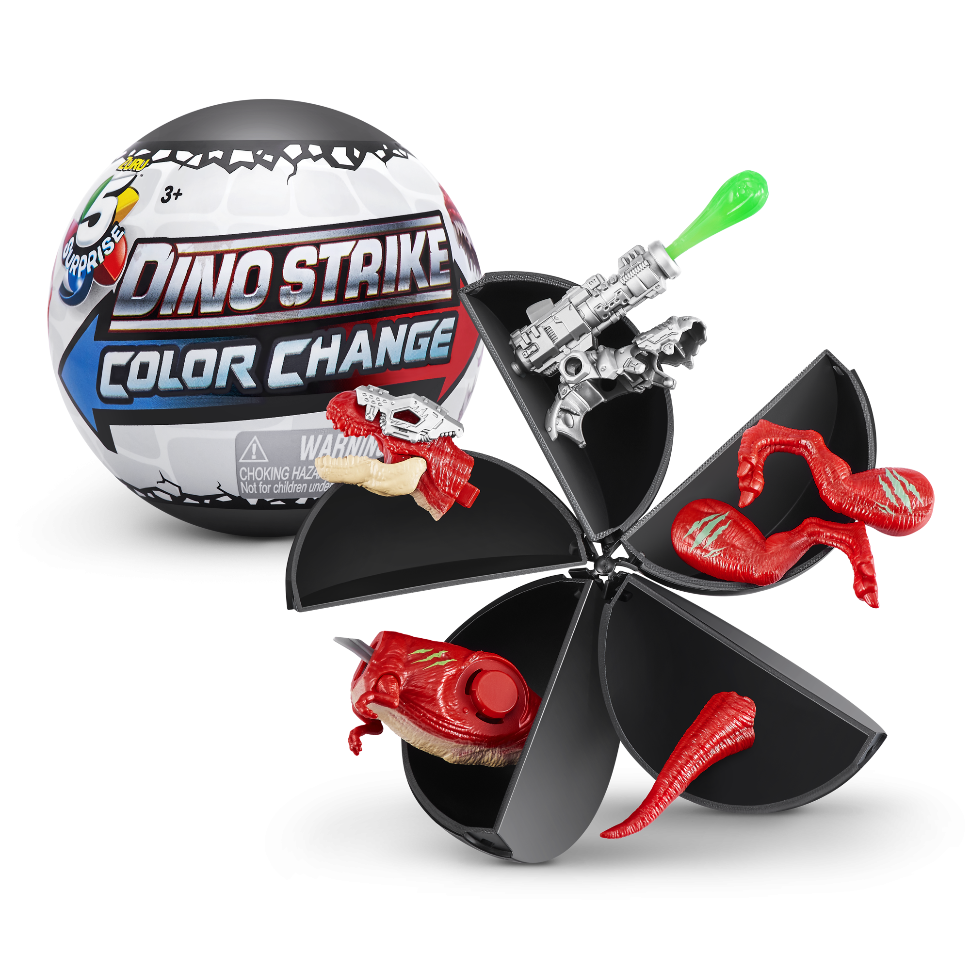 Капсула-сюрприз ZURU 5 Surprise "Дино-хамелеоны" S5 с акс. в асс., дисплей-бокс 12шт.