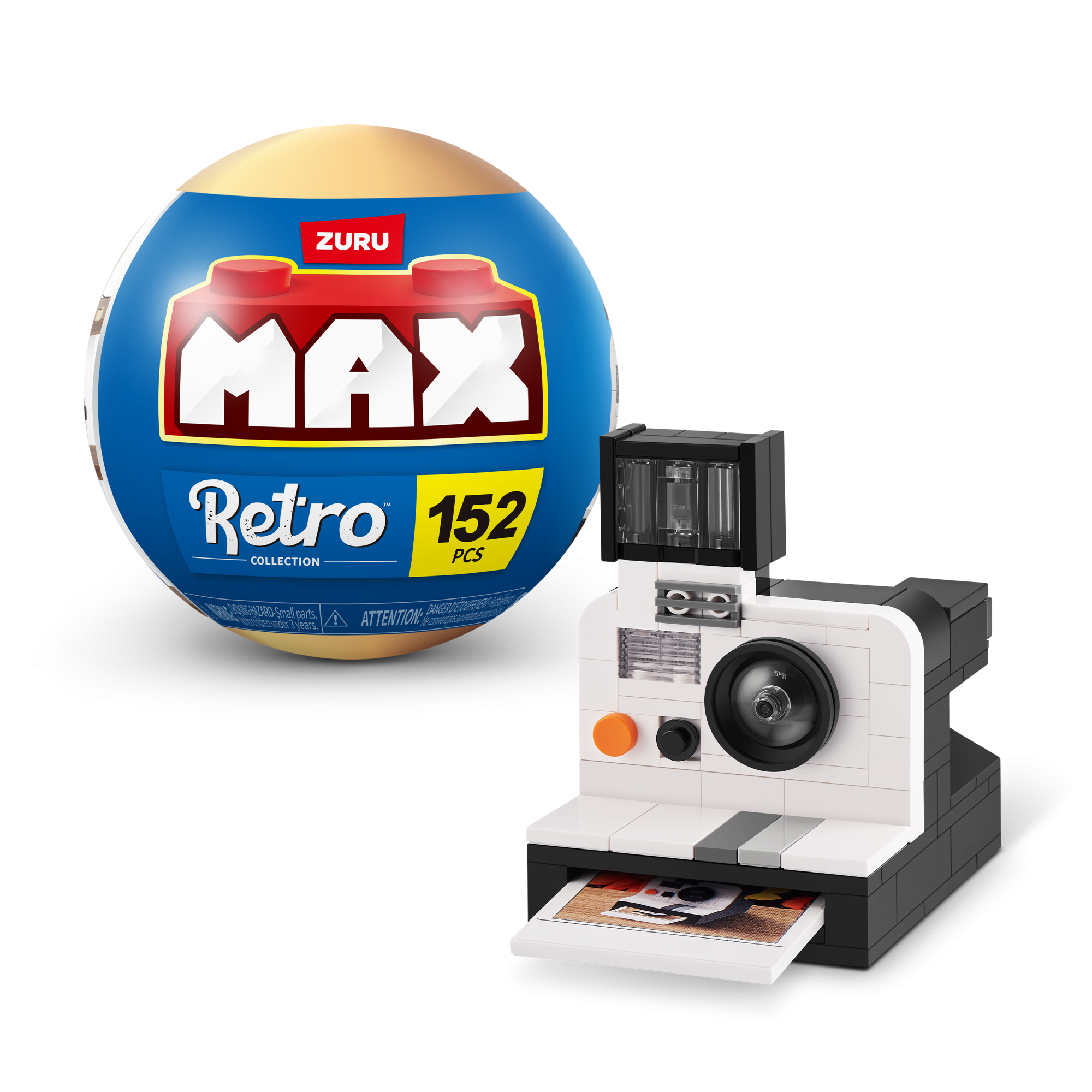 Игровой набор конструктор ZURU MAX Premium Retro Building Bricks Collection (до 221 детали)