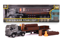 Машинка-лесовоз,со св. и зв., 1:24, Kid Rocks
