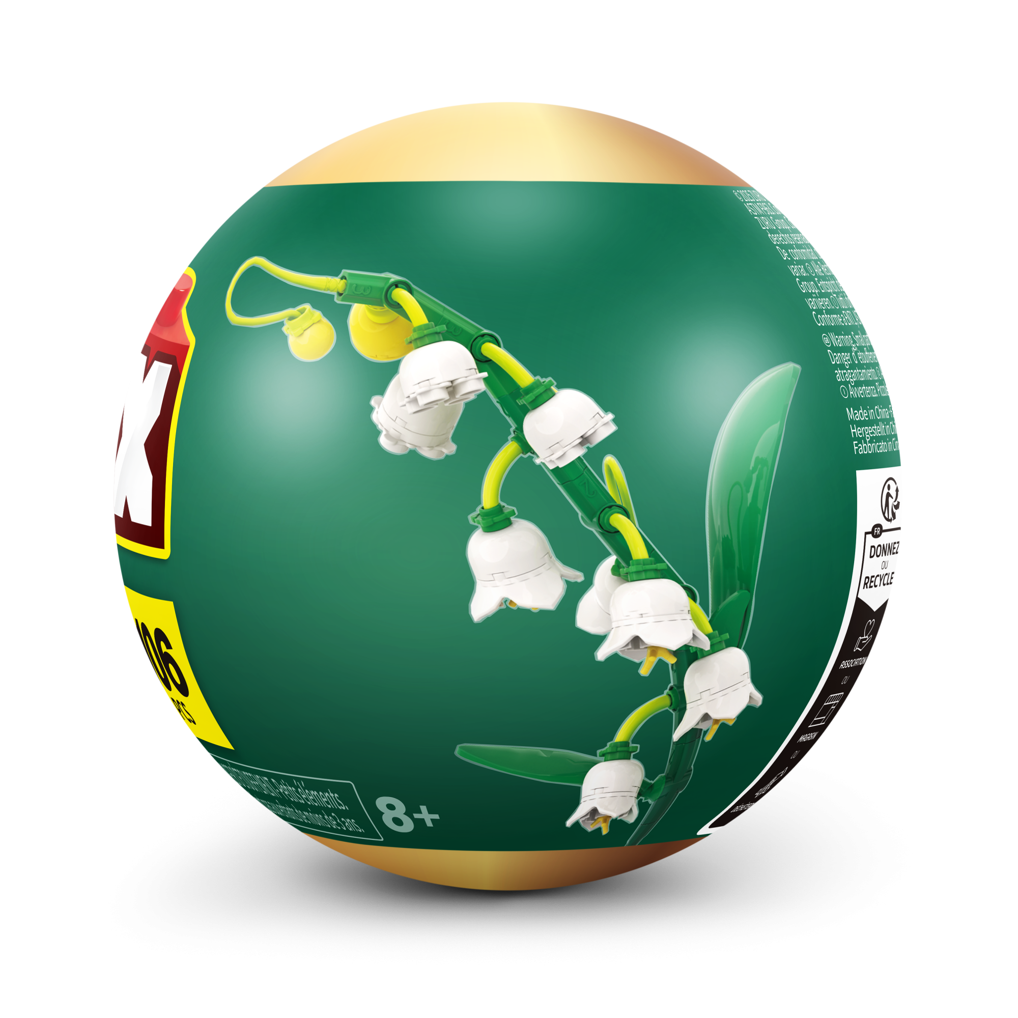 Игровой набор конструктор ZURU MAX Premium Flowers Building Bricks Collection (до 167 деталей)