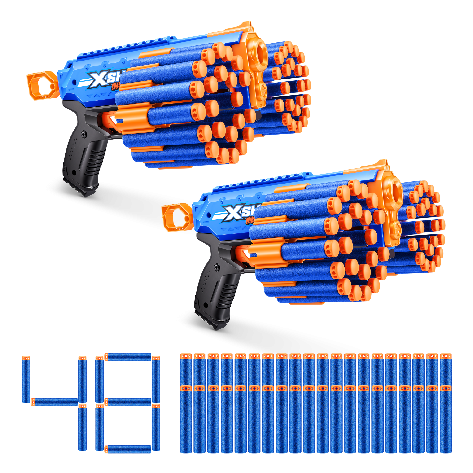Игровой набор ZURU X-Shot INSANITY Мэник ДУО (2 бластера, 48 снарядов)