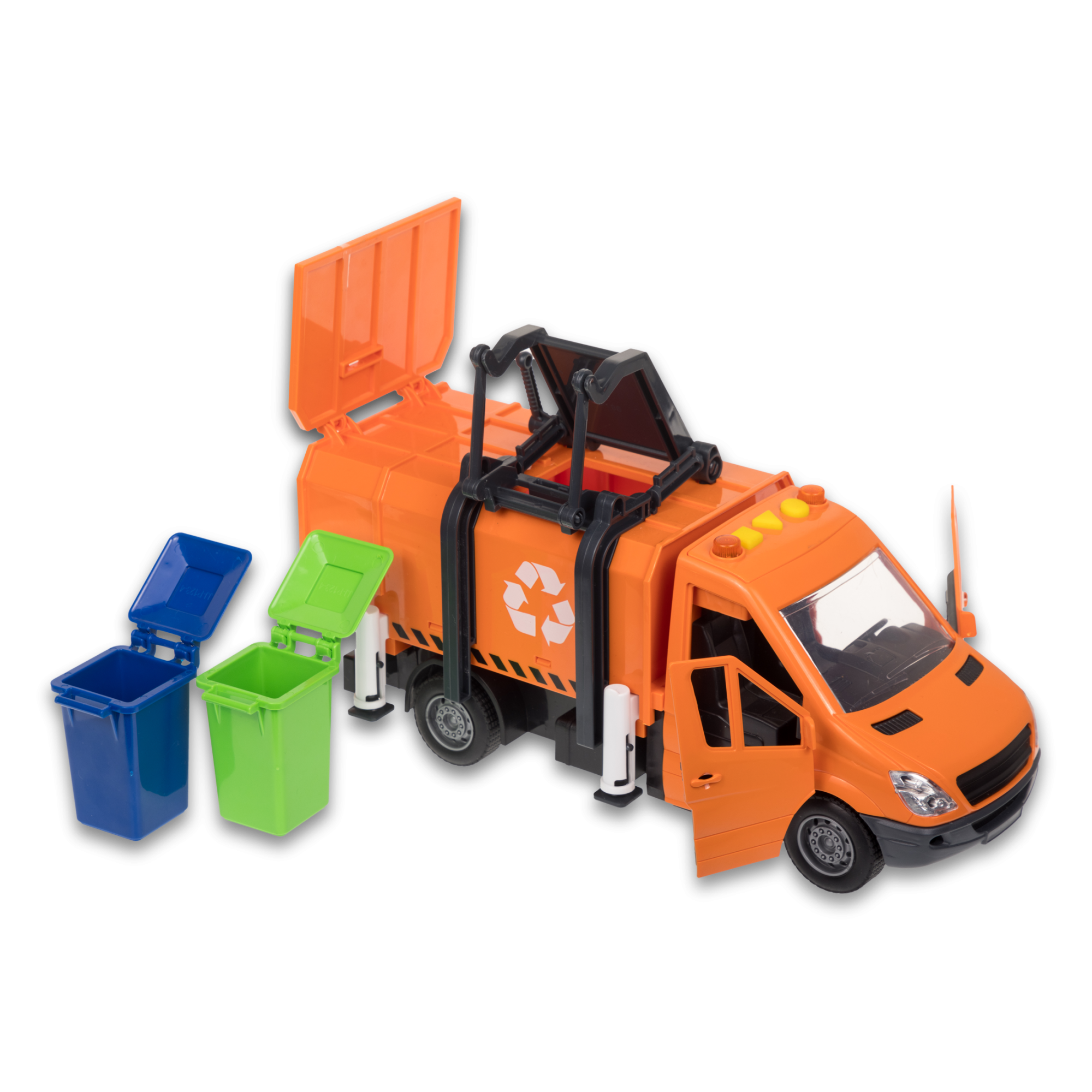 Игрушка-мусоровоз  KID ROCKS, масштаб 1:16,со звуком и светом, инерц. механизм