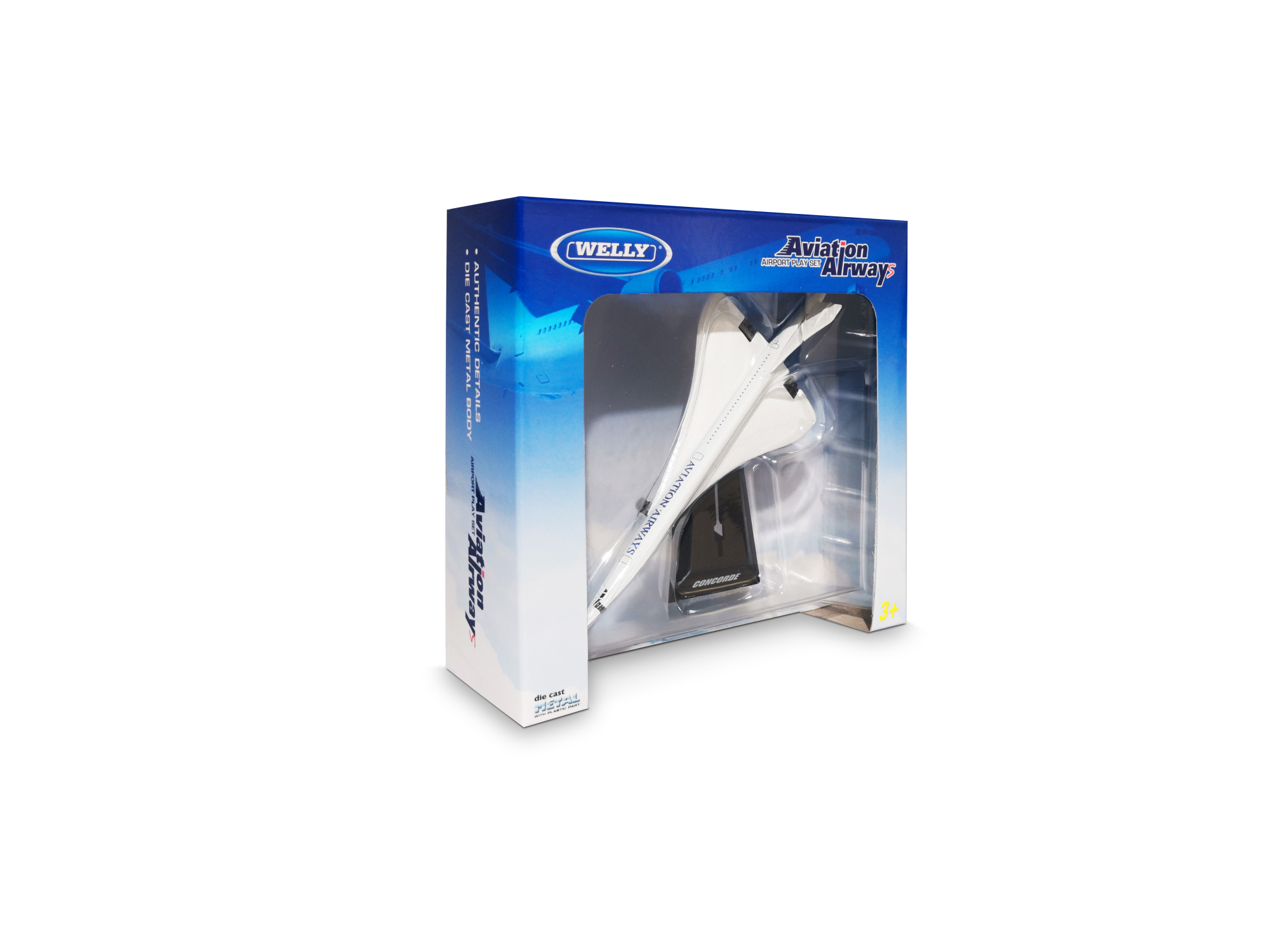 Самолет WELLY Concorde, 12-15 см