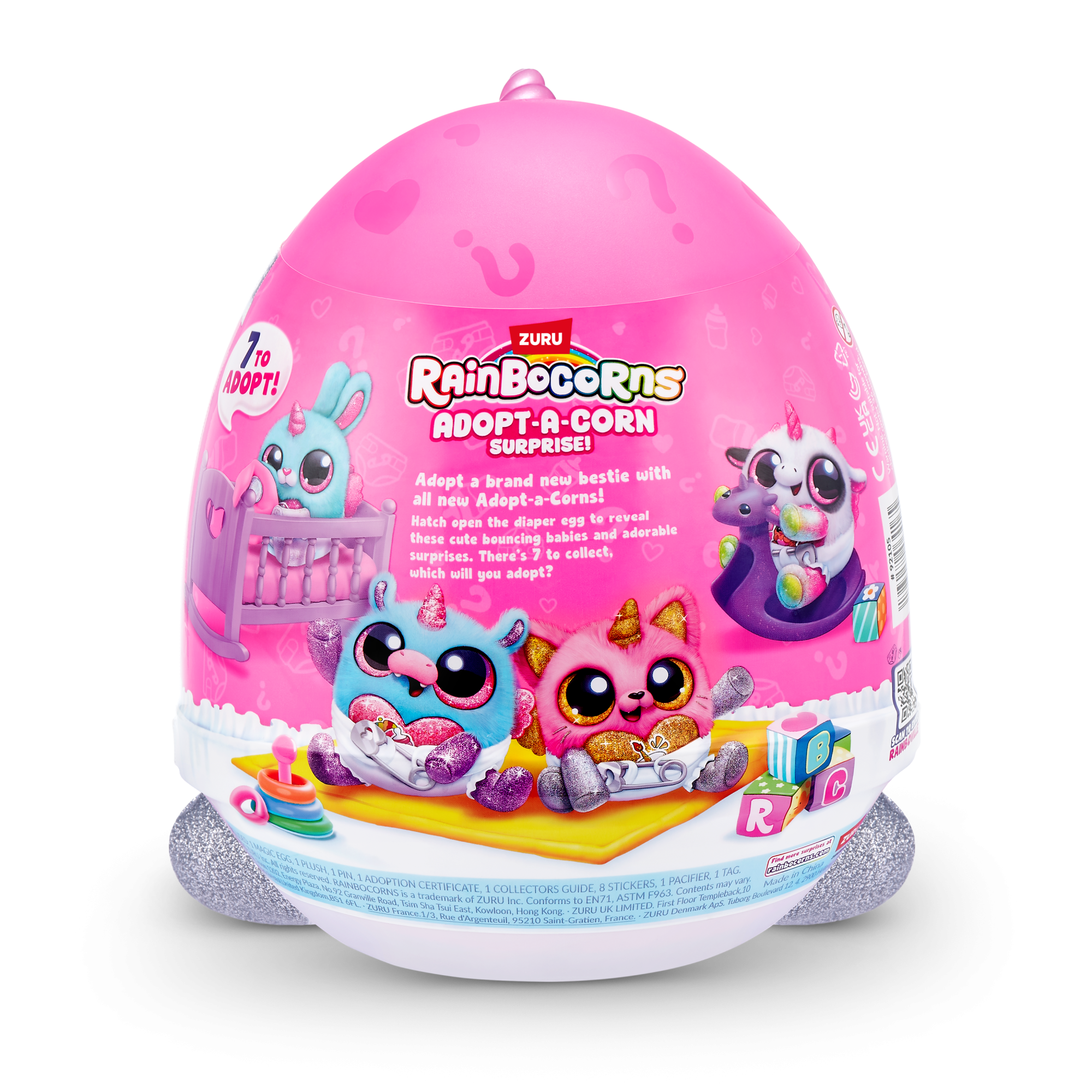 Игровой набор-сюрприз ZURU Rainbocorns Adopt-a-corn  S1 с акс. в асс., малый Игровой набор-сюрприз ZURU Rainbocorns Adopt-a-corn  S1 с акс. в асс., малый