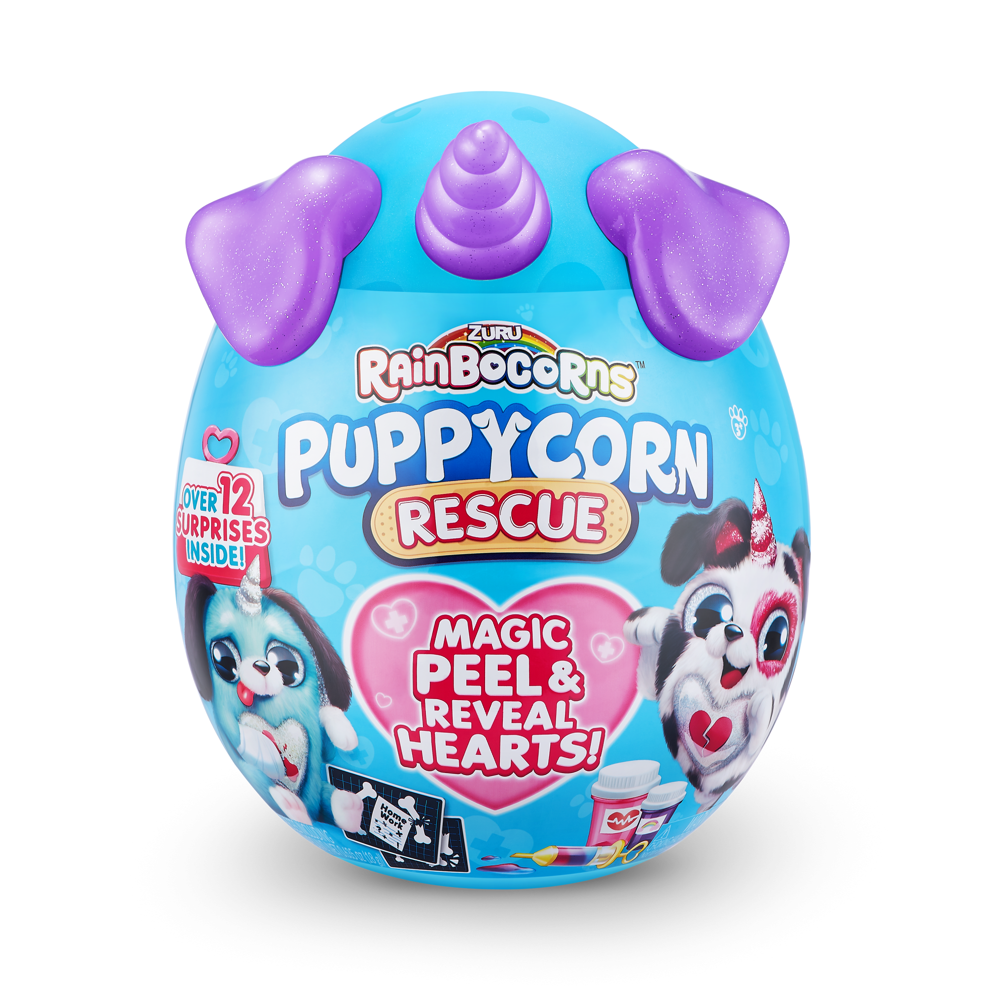 ZURU Rainbocorns Sequin Puppycorn Rescue S5 с акс., игрушка-сюрприз