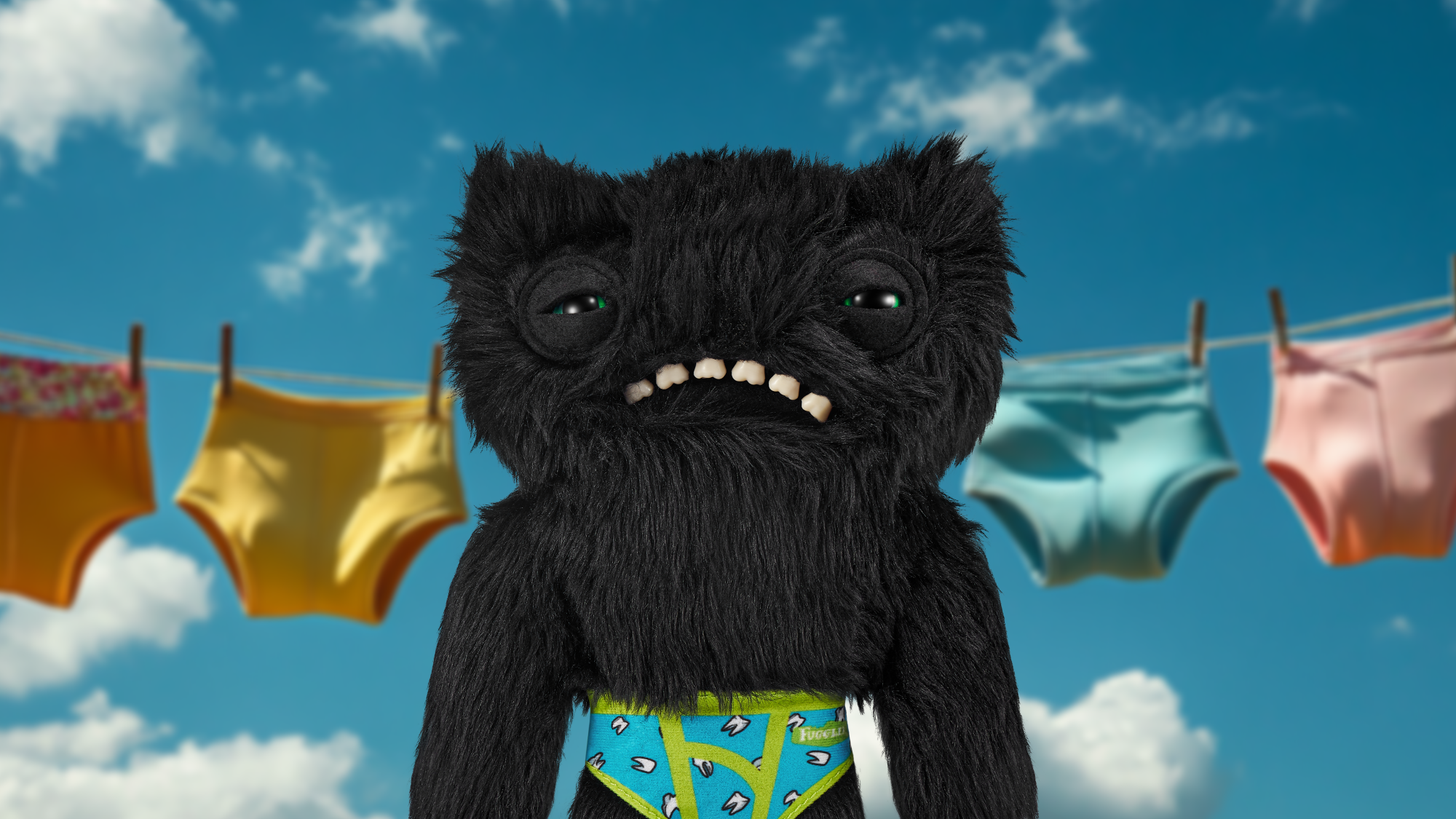 Плюшевая игрушка Zuru Fuggler WIDE EYED WEIRDO - Black