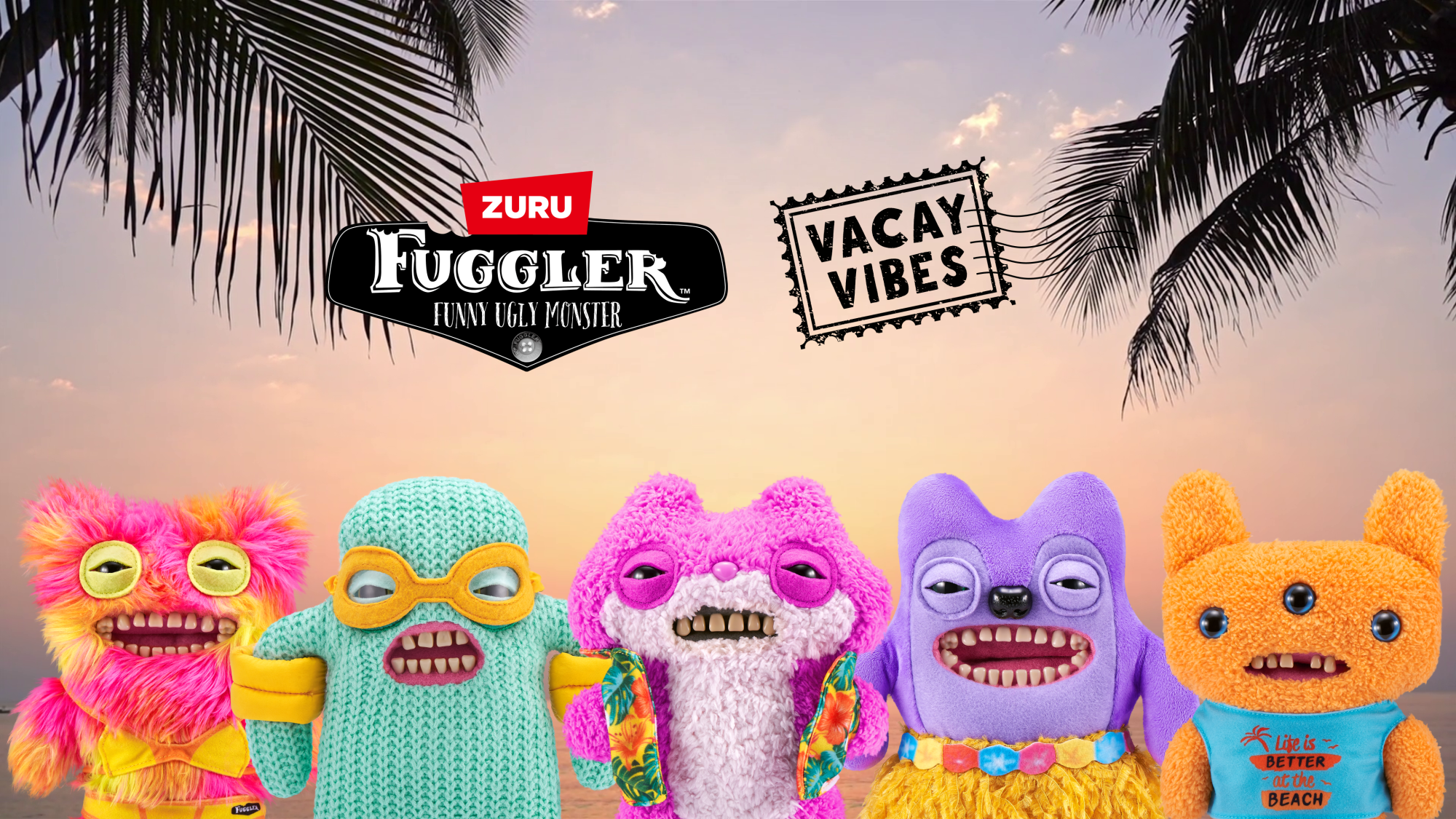 Плюшевая игрушка Zuru Fuggler Vacay Vibes, в асс.