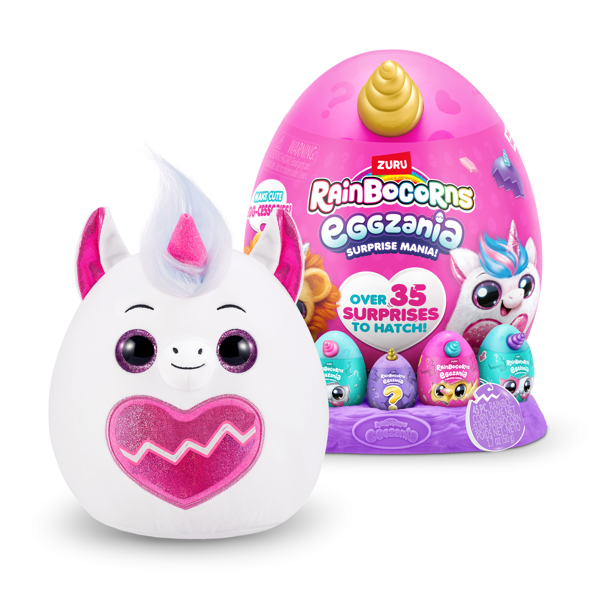 Игровой набор-сюрприз ZURU Rainbocorns Eggzania S1 с акс. в асс.