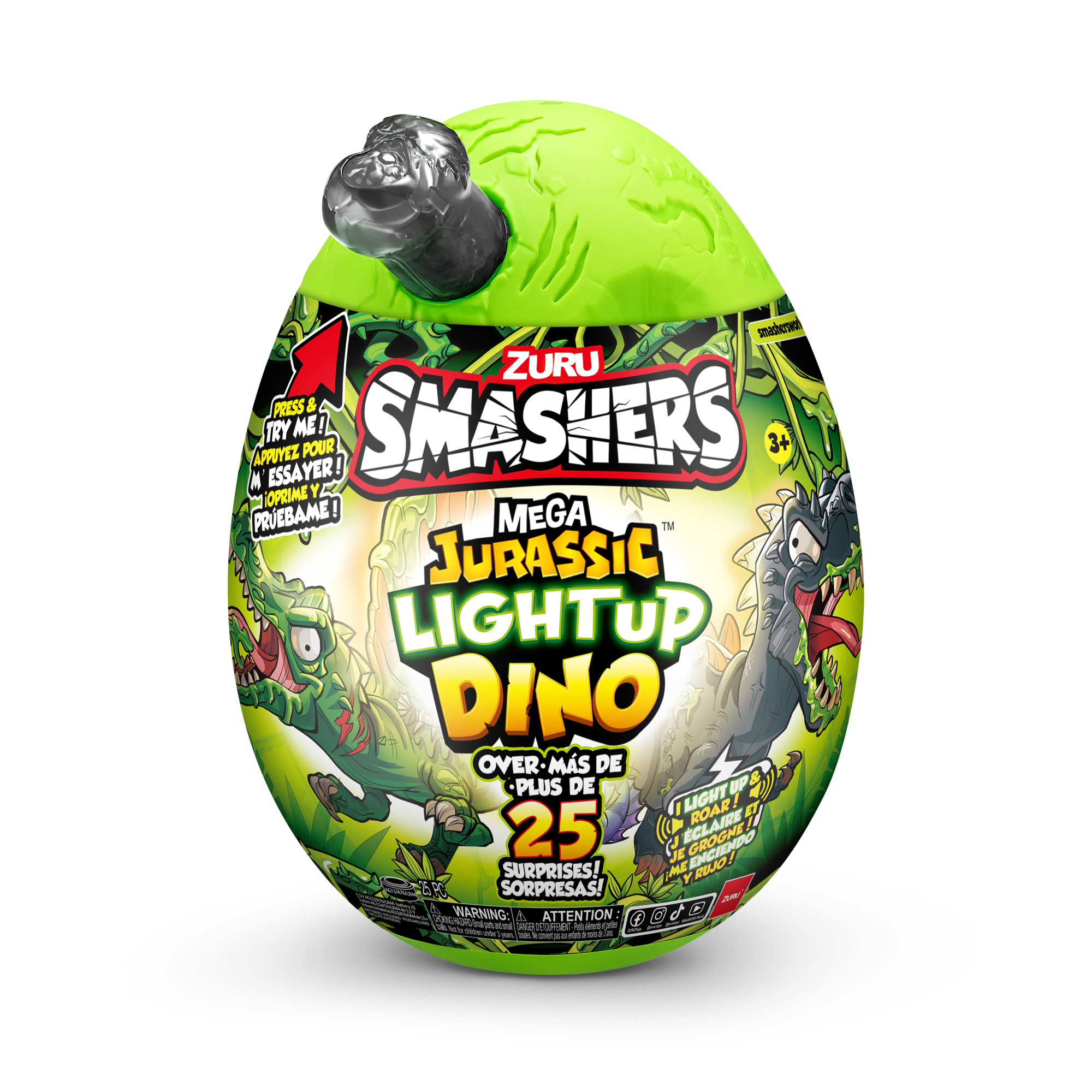 Игрушка Zuru Smashers: "Mega Jurassic Light-Up Dino", в ассортименте
